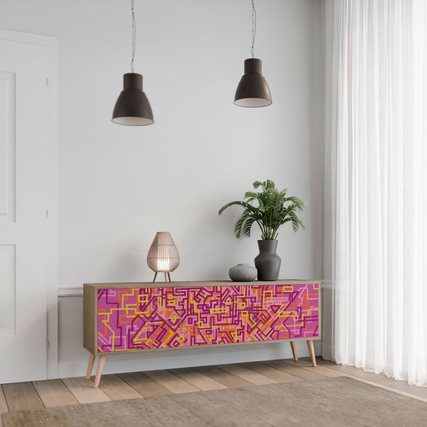Mobile TV LOVELY MEMORIES a 3 ante in effetto rovere