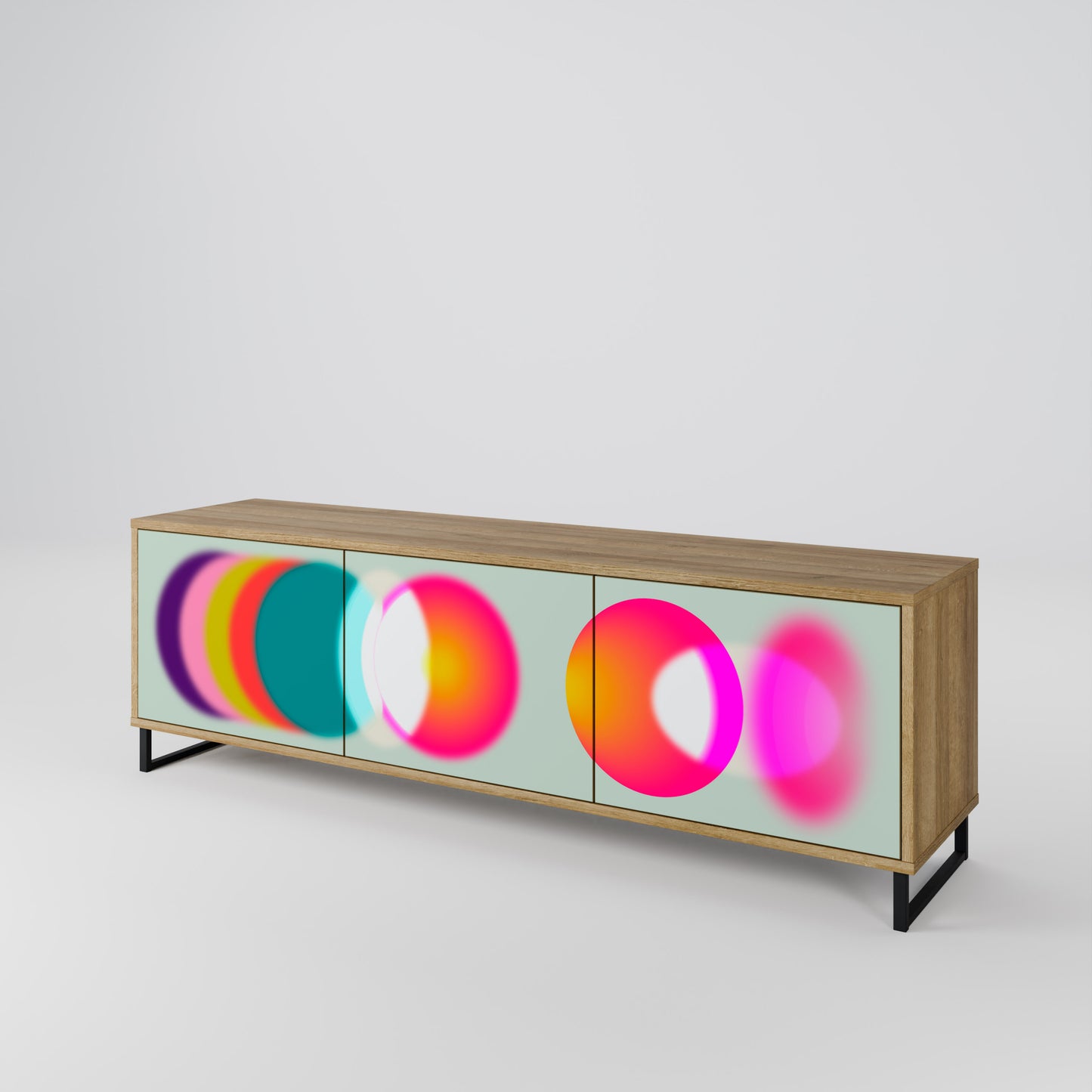Mobile TV SYMPHONY OF COLORS a 3 ante in effetto rovere