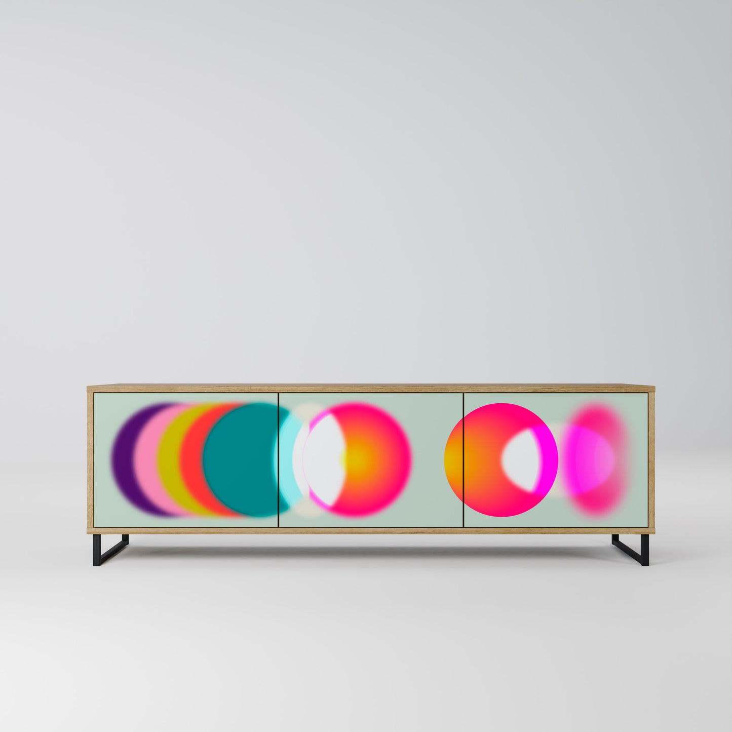 Mobile TV SYMPHONY OF COLORS a 3 ante in effetto rovere