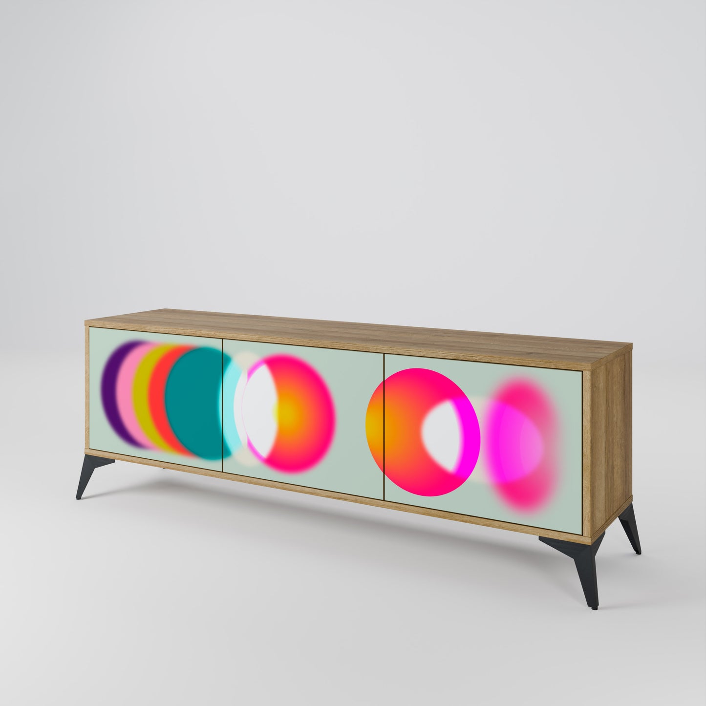 Mobile TV SYMPHONY OF COLORS a 3 ante in effetto rovere