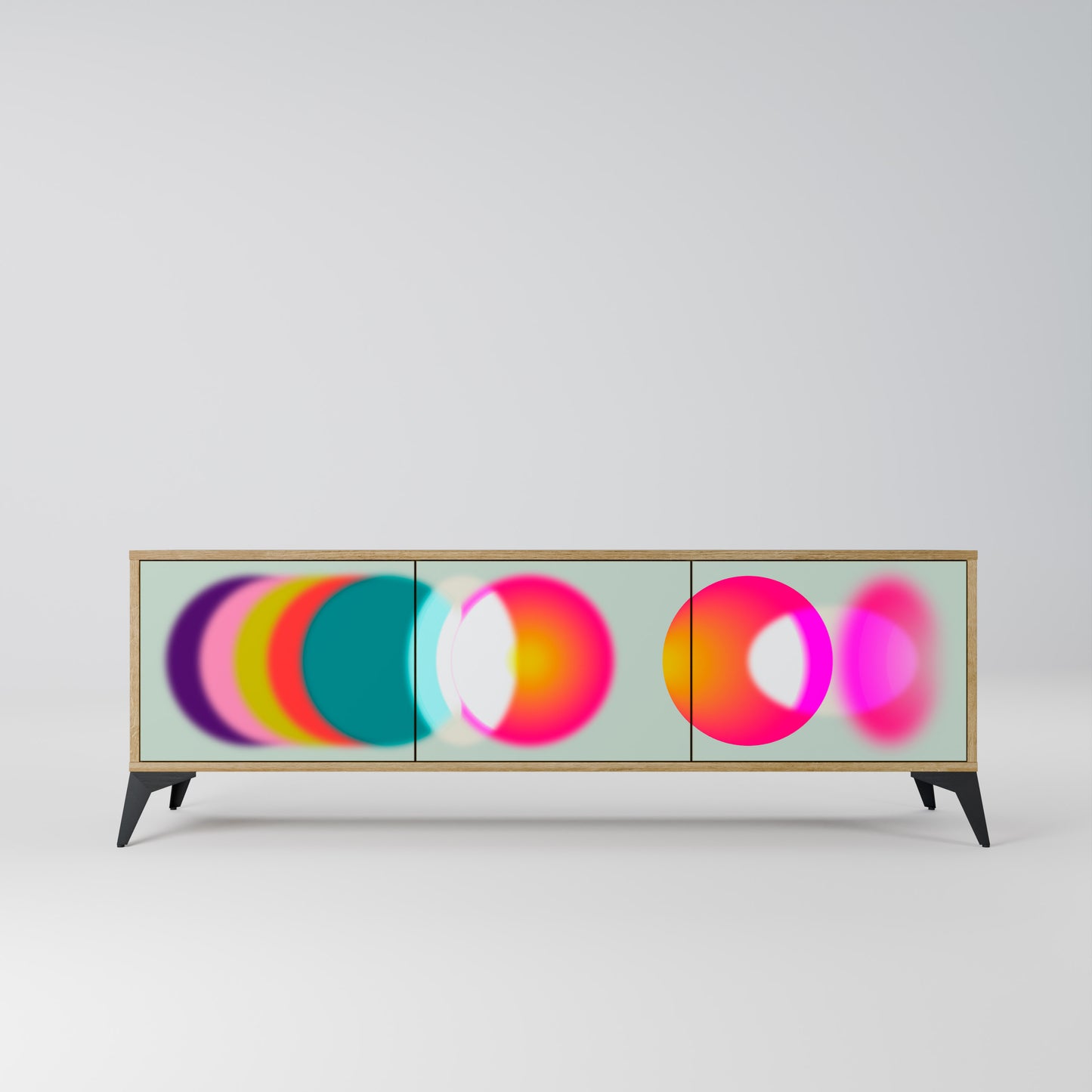 Mobile TV SYMPHONY OF COLORS a 3 ante in effetto rovere