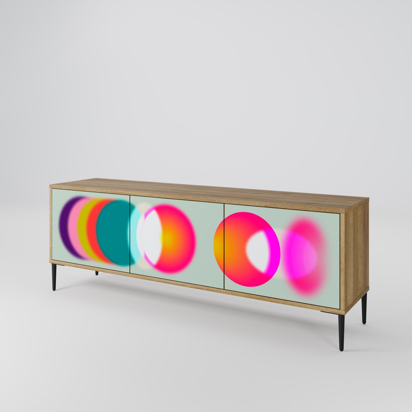 Mobile TV SYMPHONY OF COLORS a 3 ante in effetto rovere