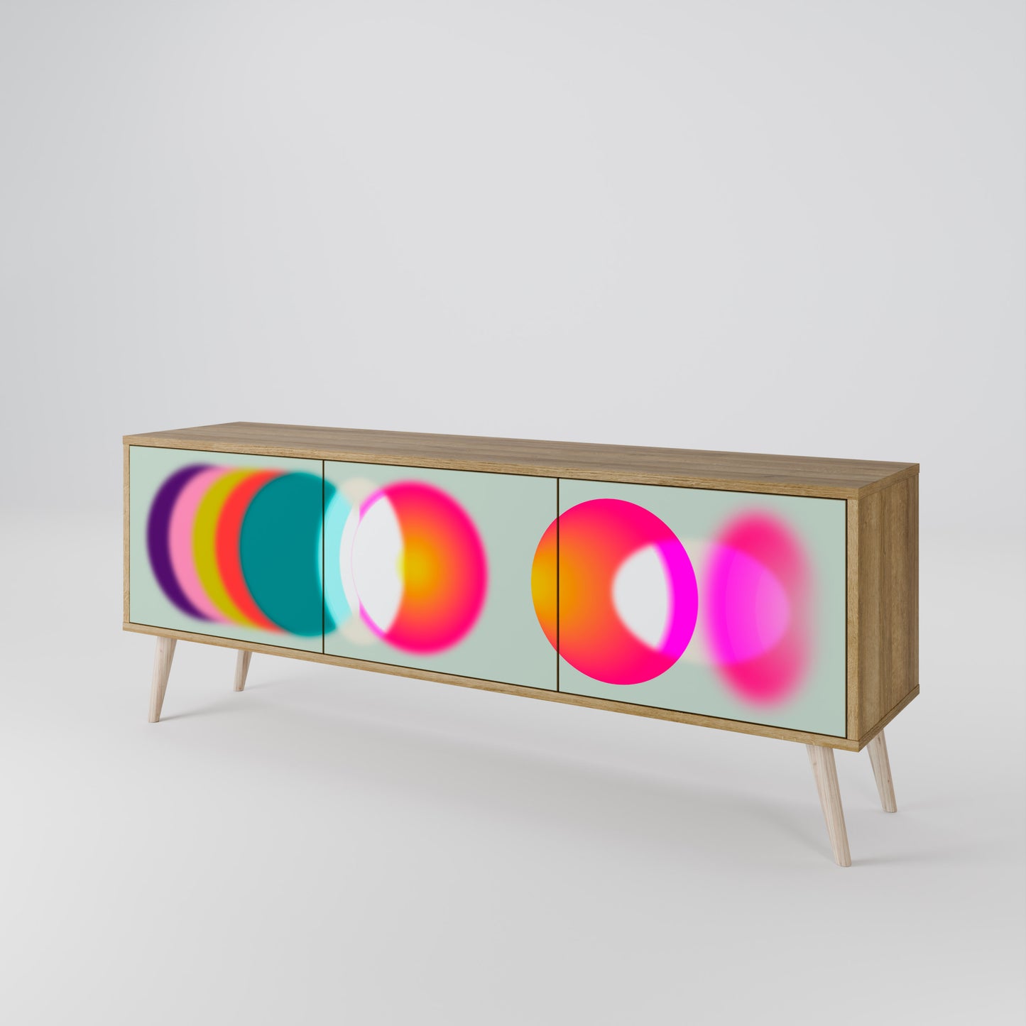Mobile TV SYMPHONY OF COLORS a 3 ante in effetto rovere