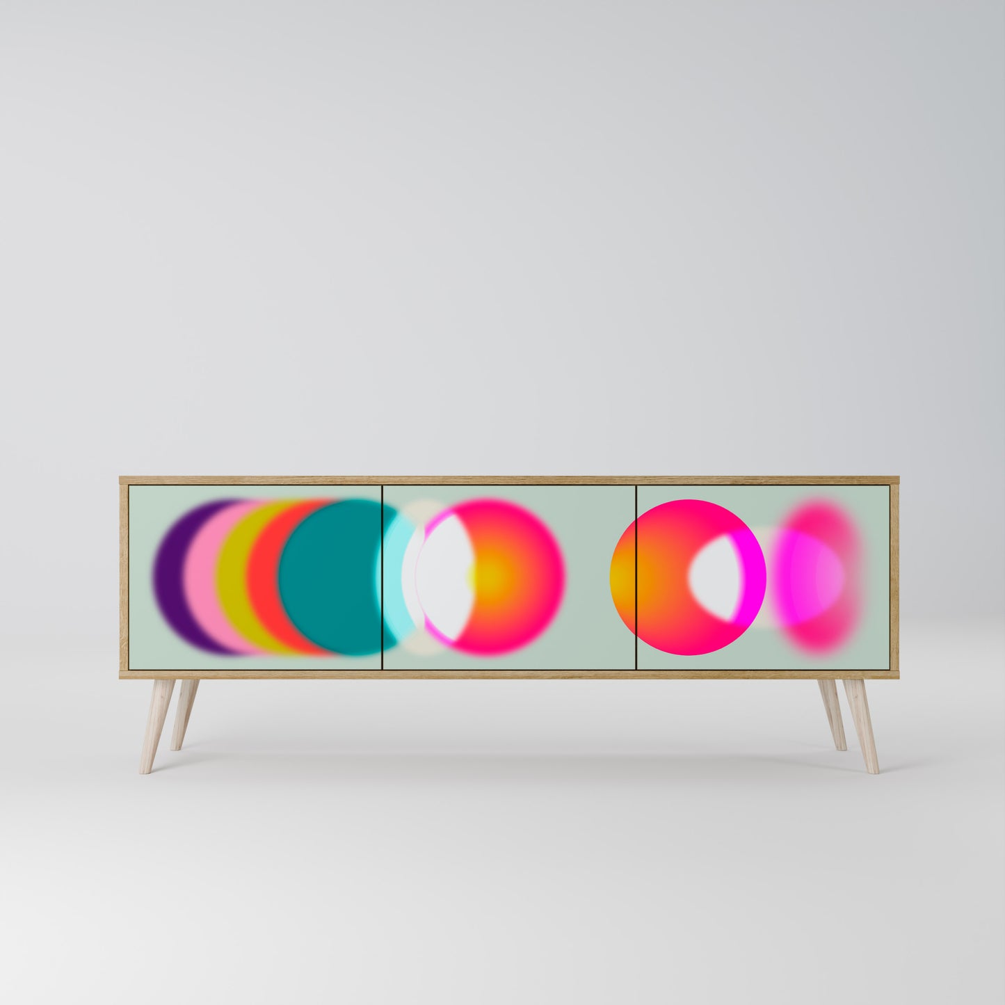 Mobile TV SYMPHONY OF COLORS a 3 ante in effetto rovere