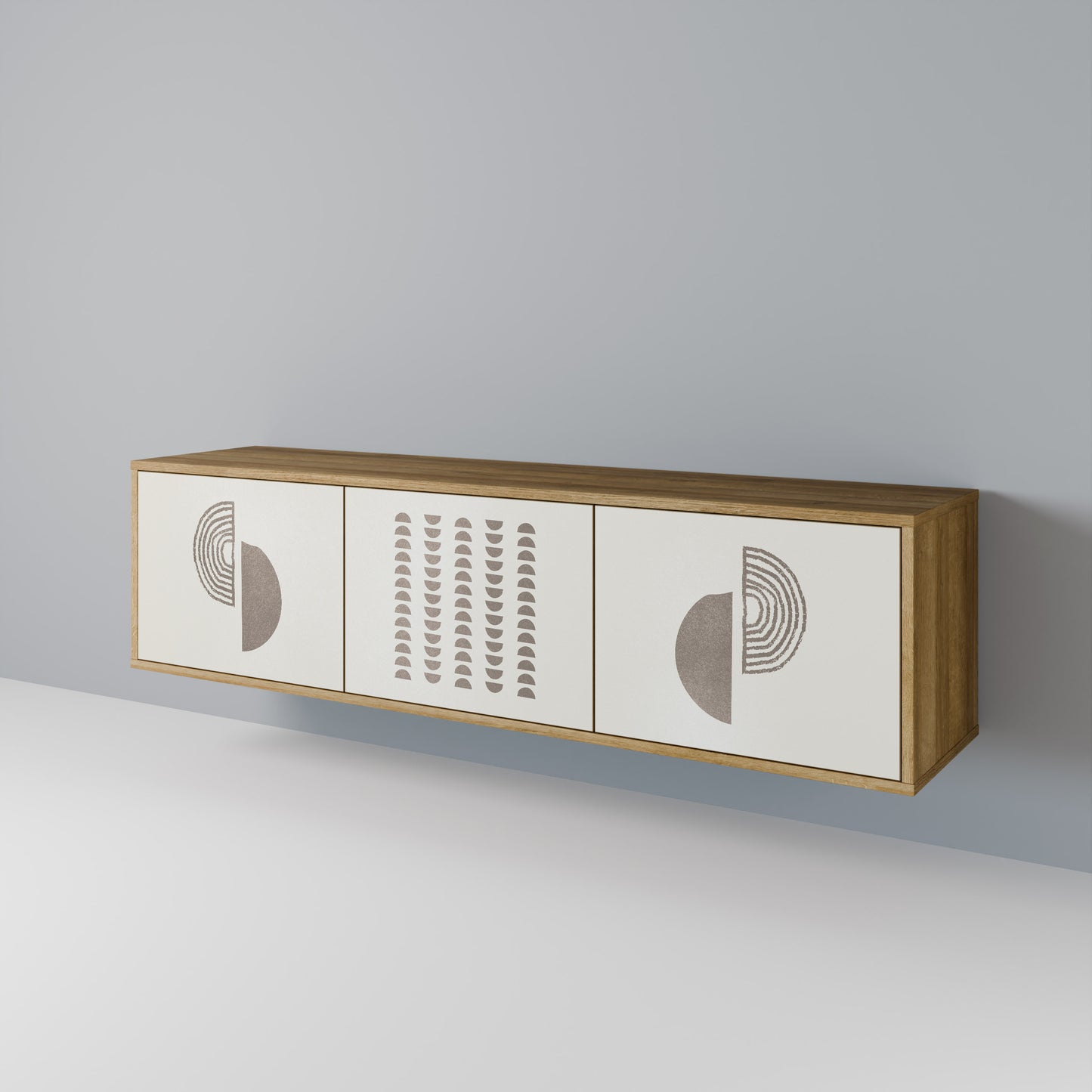 Mobile TV HARMONY ESSENCE a 3 ante effetto rovere