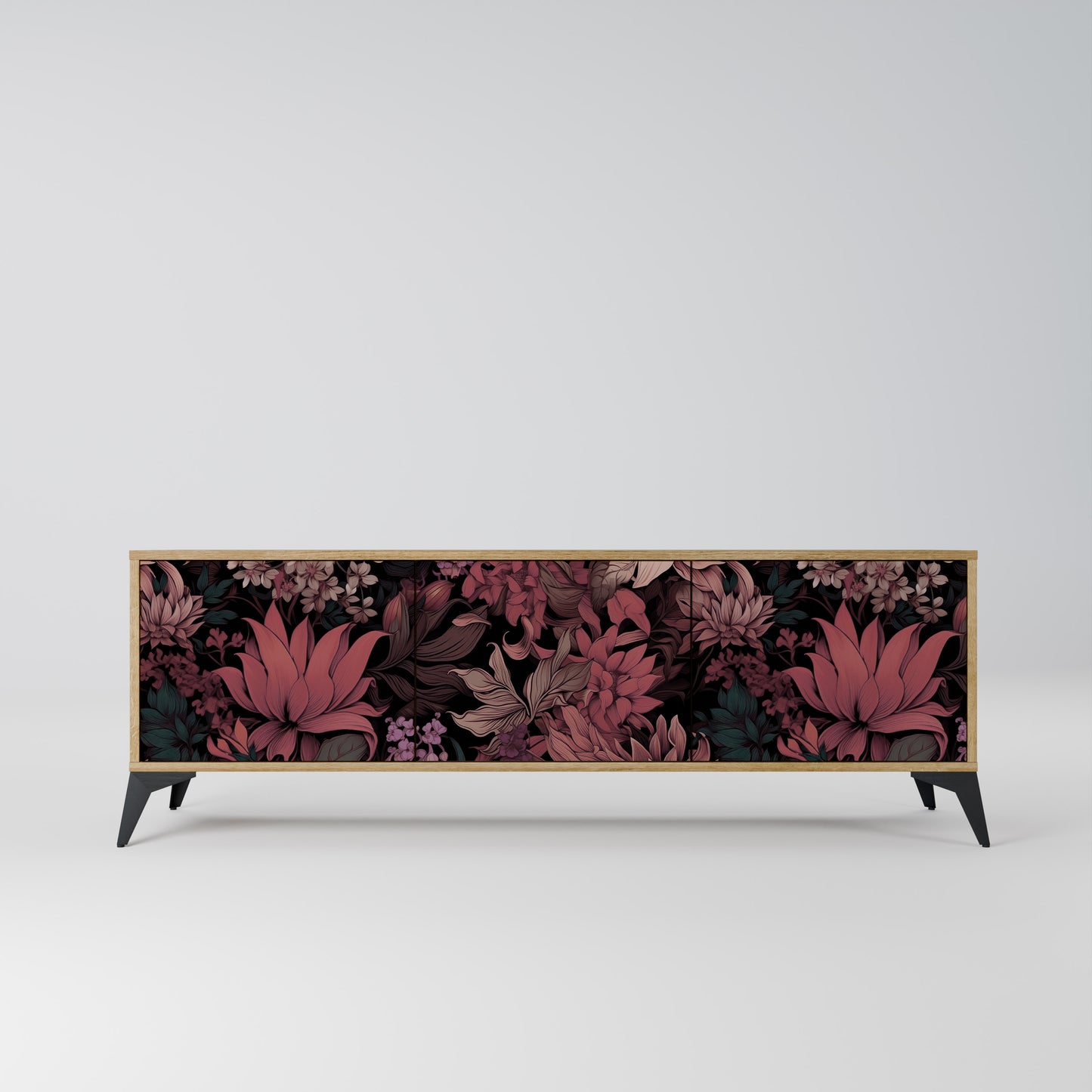 Mobile TV FLORAL WHISPER a 3 ante in effetto rovere
