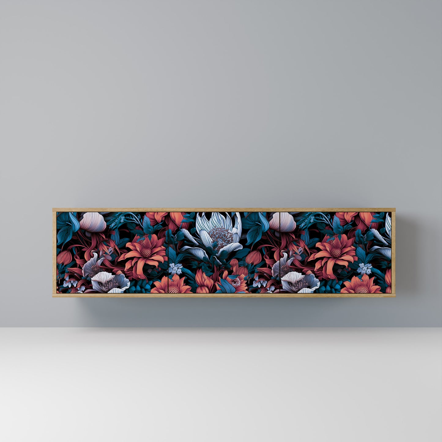 Mobile TV ETHEREAL BLOSSOMS a 3 ante in effetto rovere