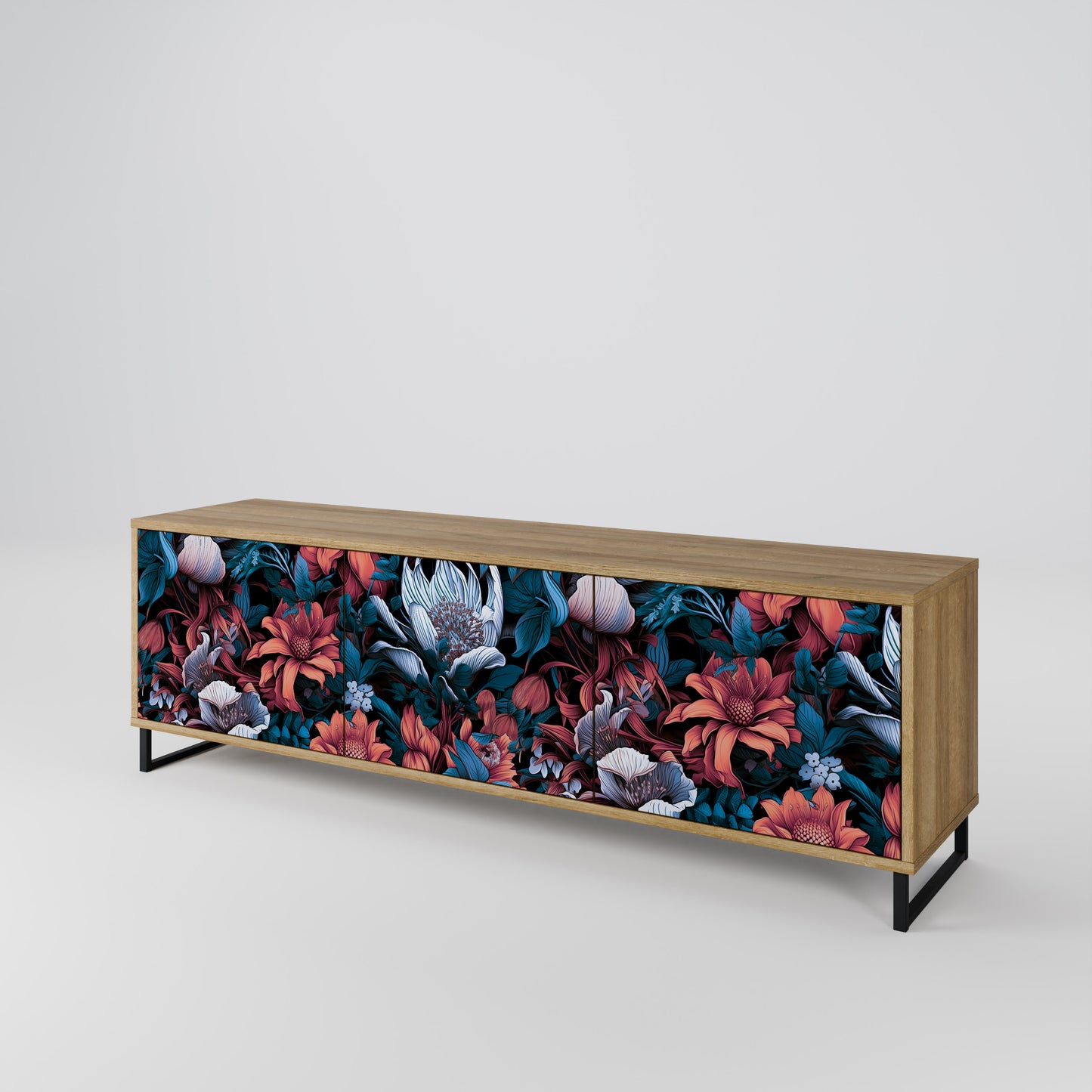 Mobile TV ETHEREAL BLOSSOMS a 3 ante in effetto rovere
