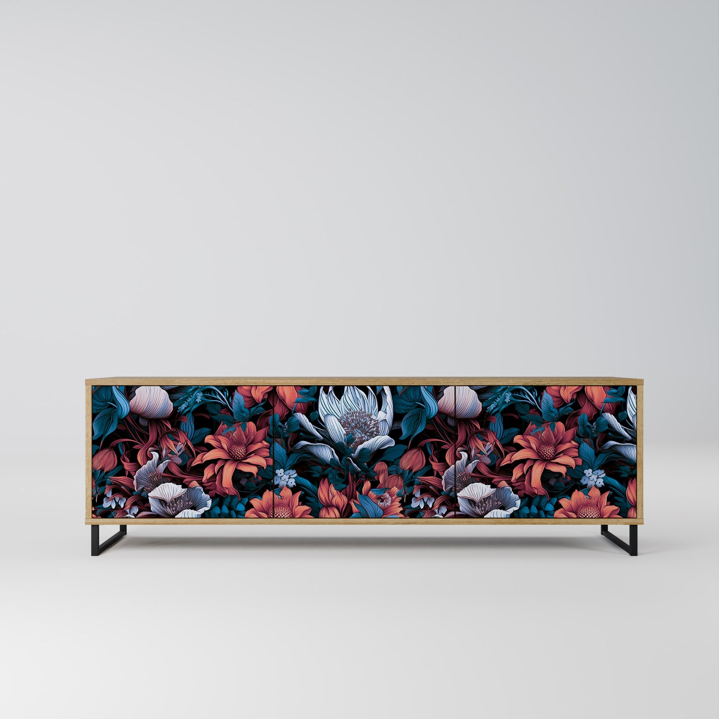 Mobile TV ETHEREAL BLOSSOMS a 3 ante in effetto rovere