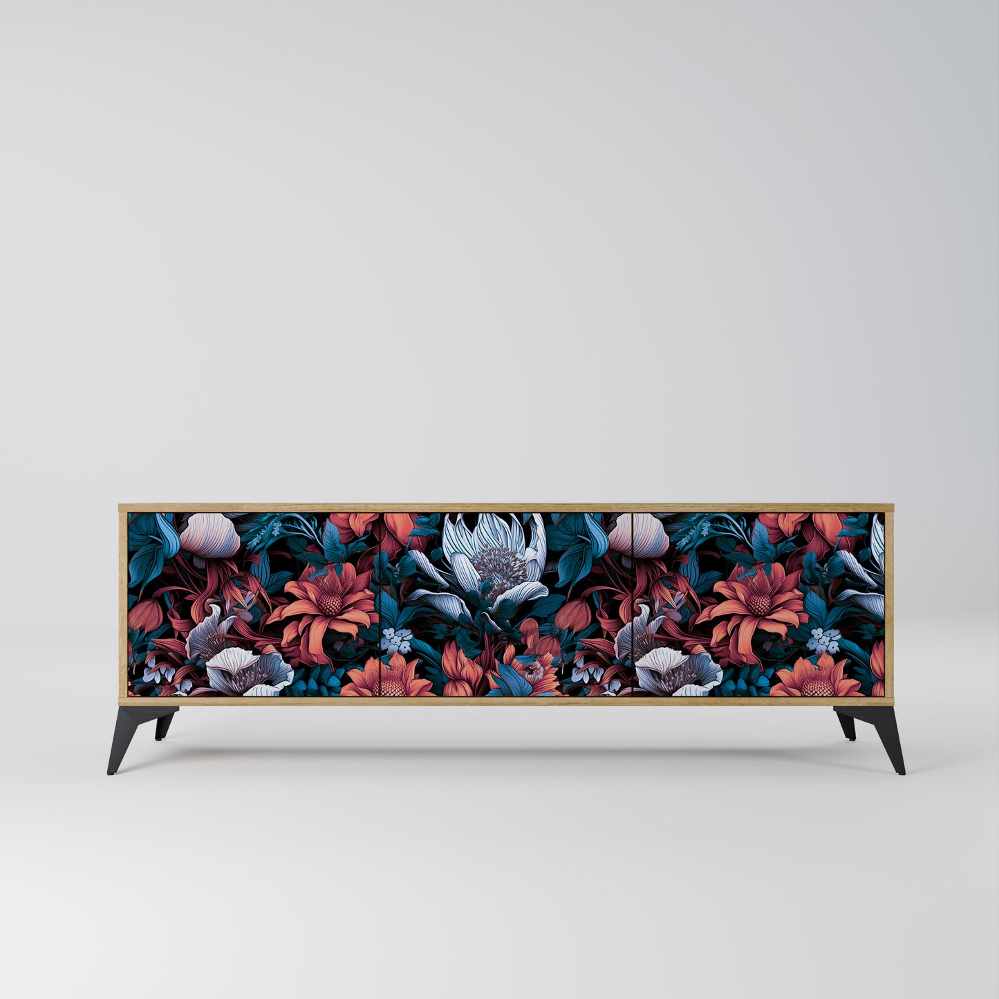 Mobile TV ETHEREAL BLOSSOMS a 3 ante in effetto rovere