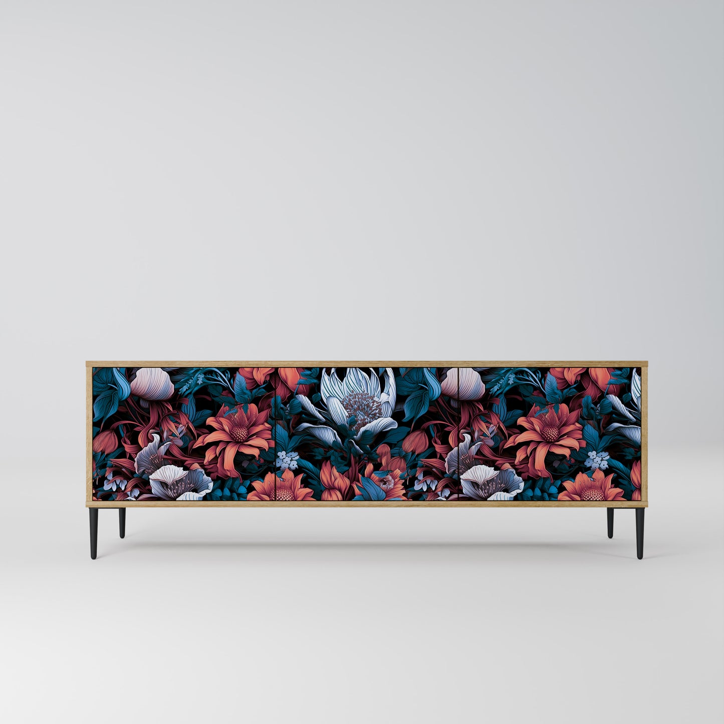 Mobile TV ETHEREAL BLOSSOMS a 3 ante in effetto rovere