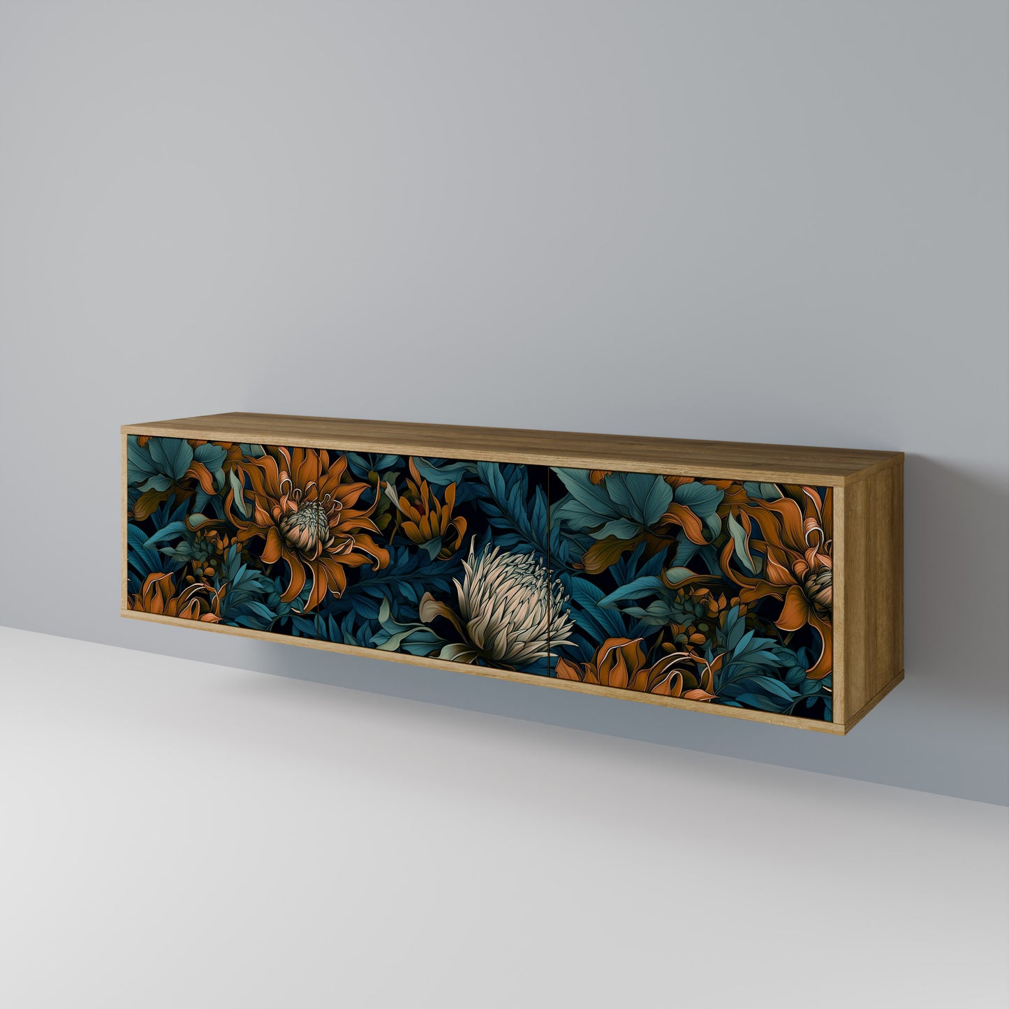 Mobile TV MORNING BLOOM a 3 ante in effetto rovere