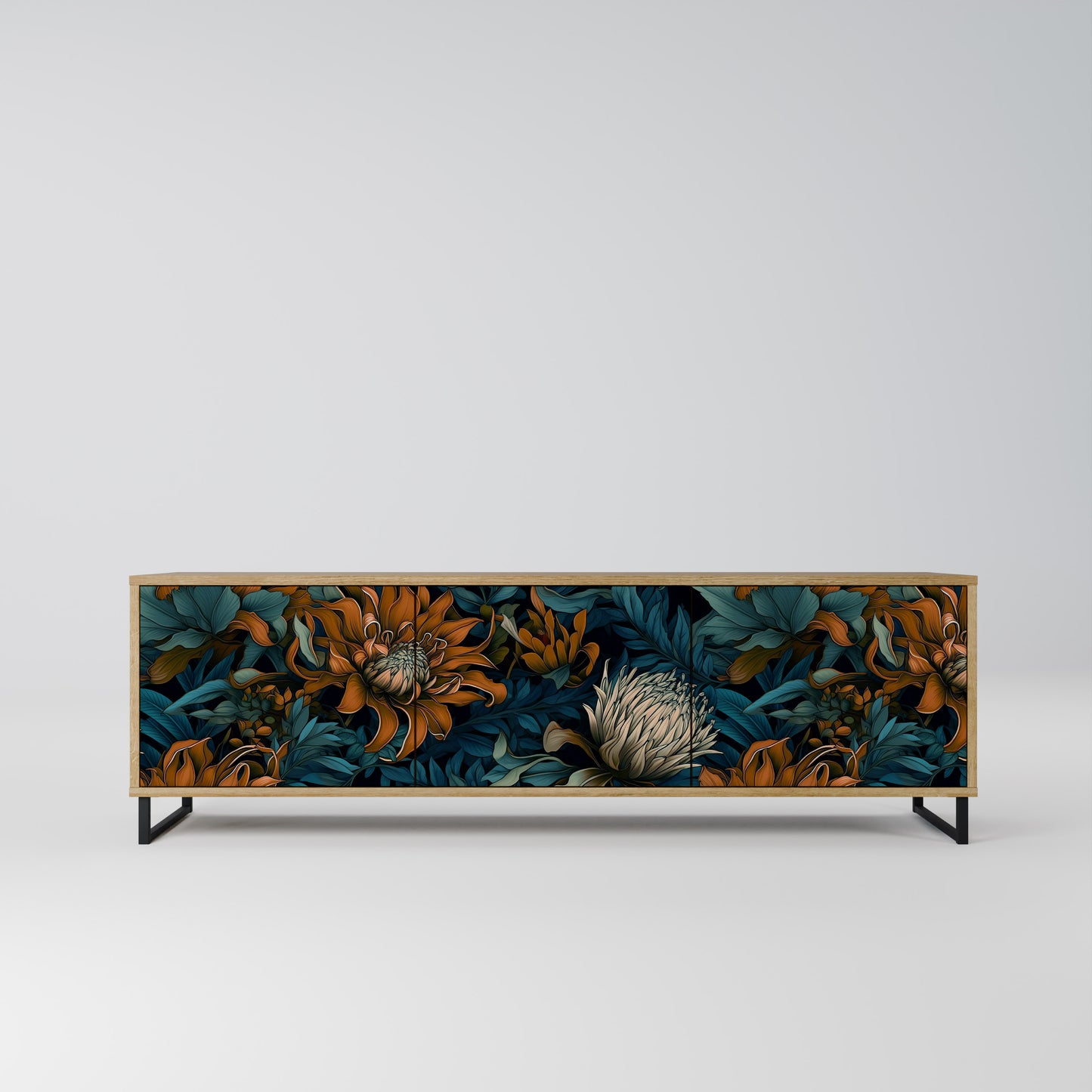 Mobile TV MORNING BLOOM a 3 ante in effetto rovere