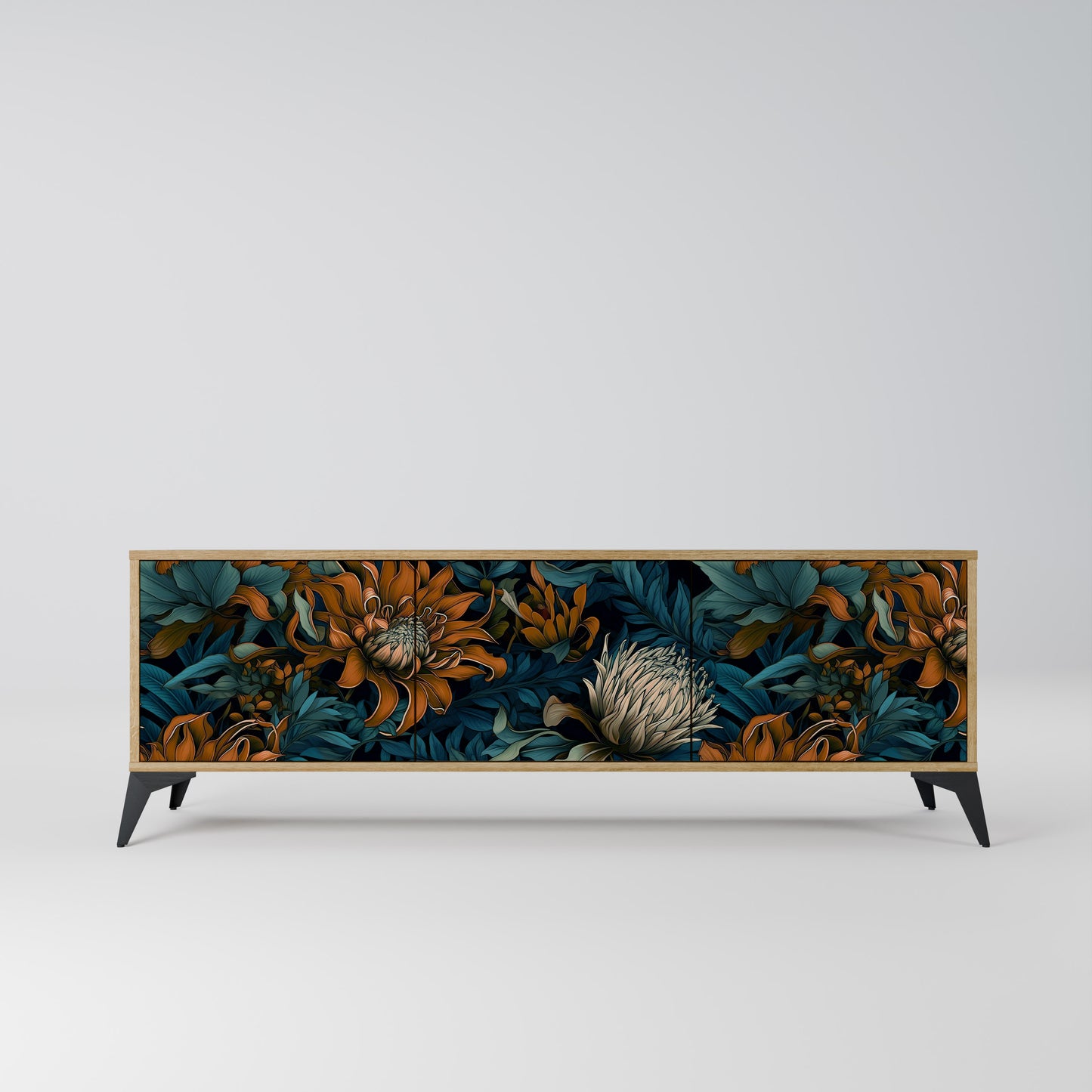 Mobile TV MORNING BLOOM a 3 ante in effetto rovere