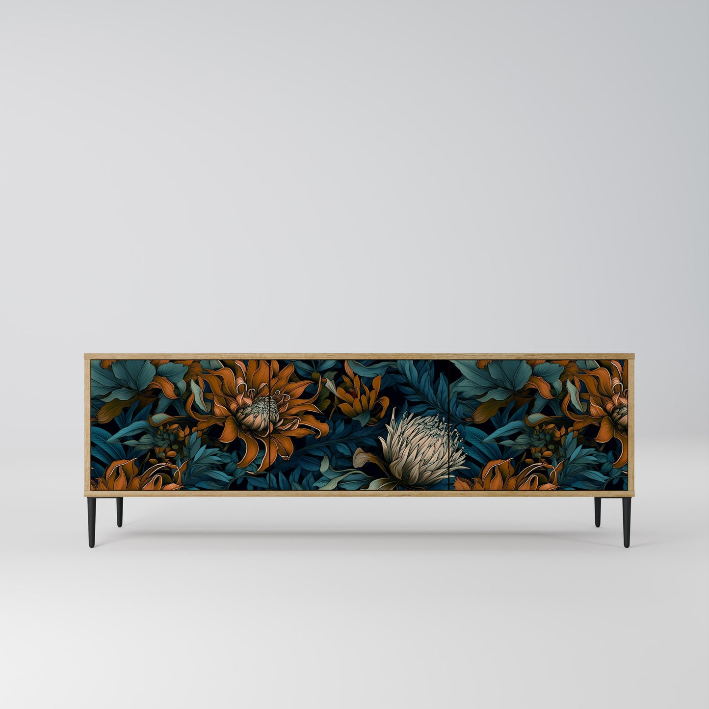 Mobile TV MORNING BLOOM a 3 ante in effetto rovere