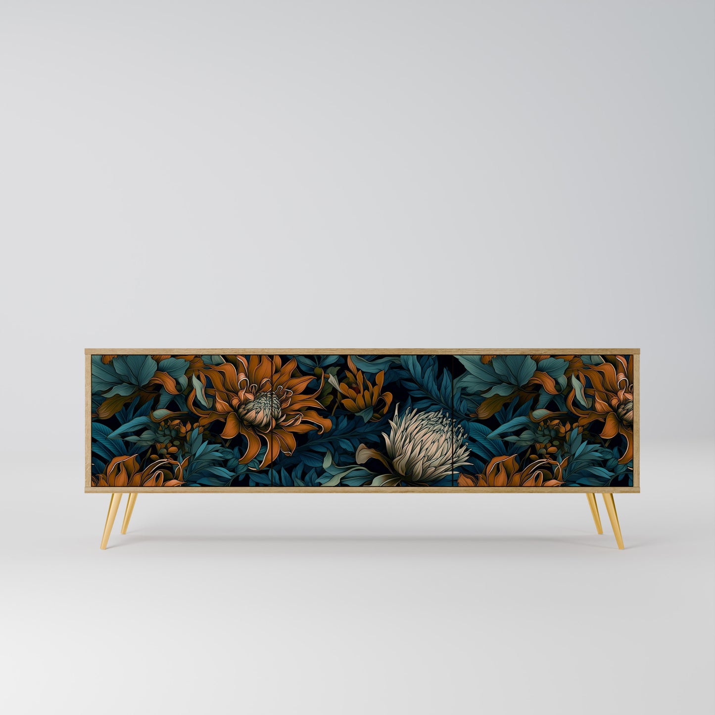 Mobile TV MORNING BLOOM a 3 ante in effetto rovere