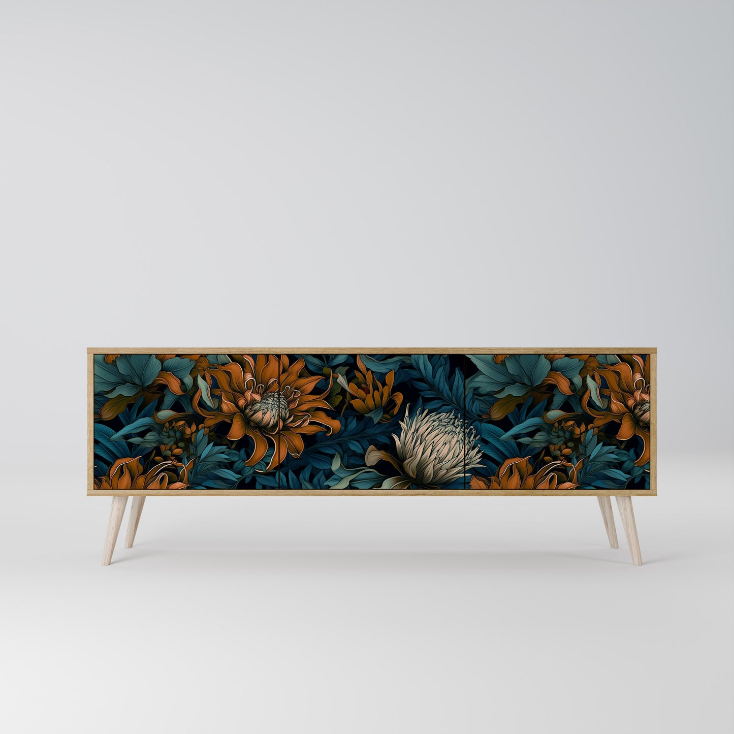 Mobile TV MORNING BLOOM a 3 ante in effetto rovere