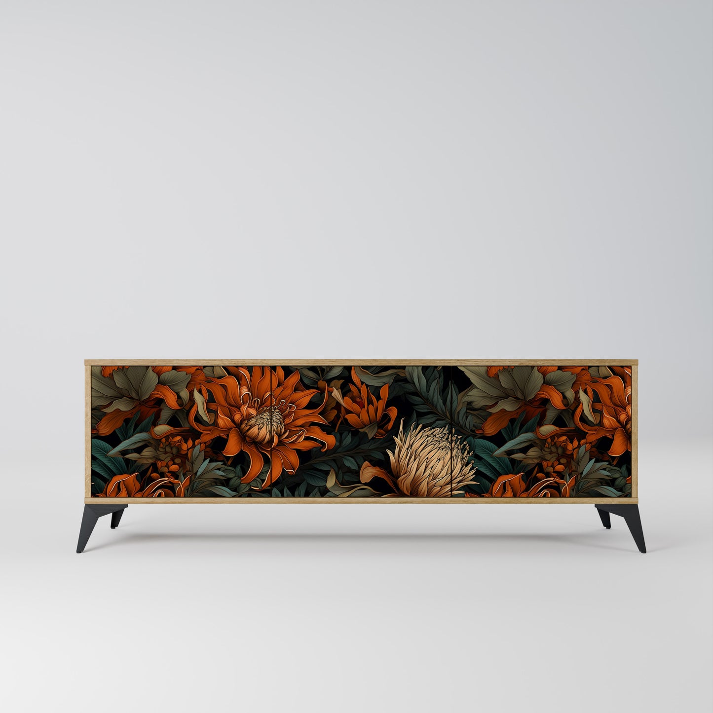 DAWN BLOOM Mobile TV a 3 ante in effetto rovere