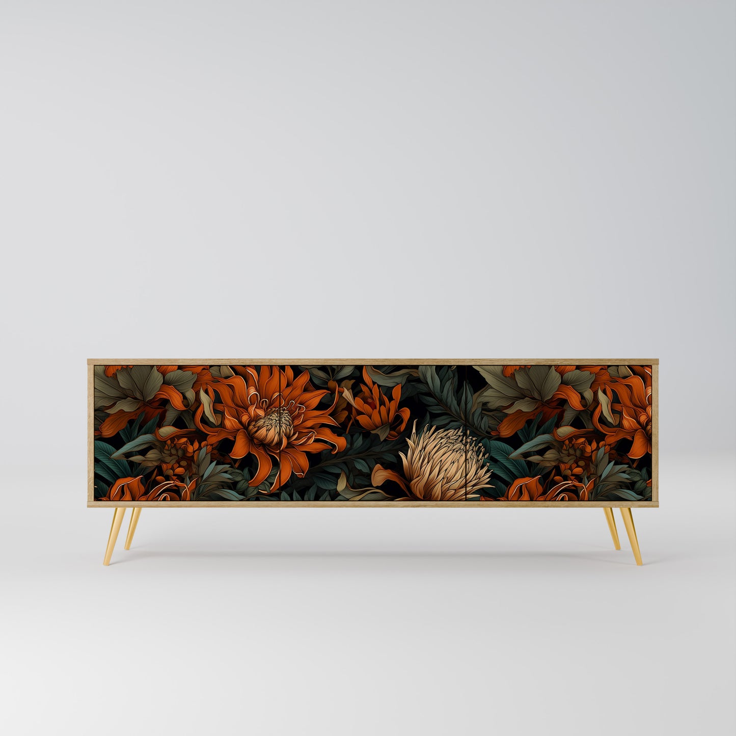 DAWN BLOOM Mobile TV a 3 ante in effetto rovere