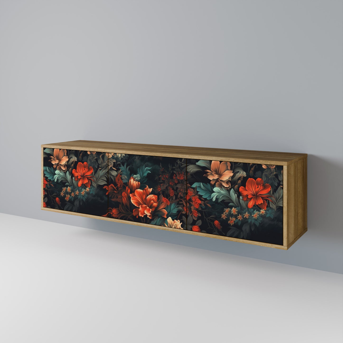 Mobile TV IMAGINARY BLOSSOM a 3 ante in effetto rovere