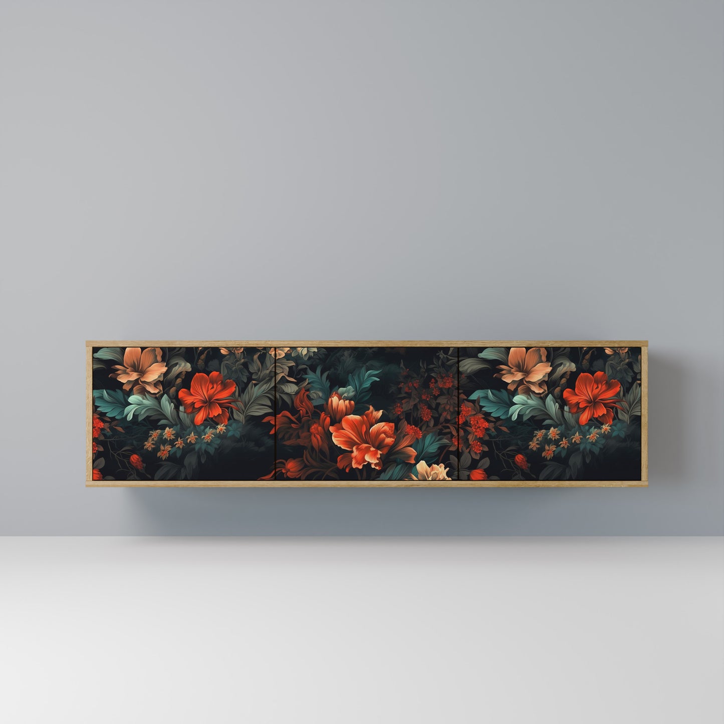 Mobile TV IMAGINARY BLOSSOM a 3 ante in effetto rovere