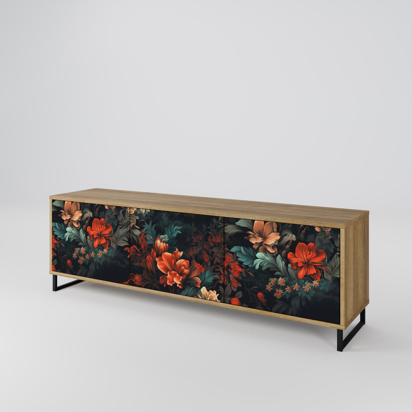 Mobile TV IMAGINARY BLOSSOM a 3 ante in effetto rovere