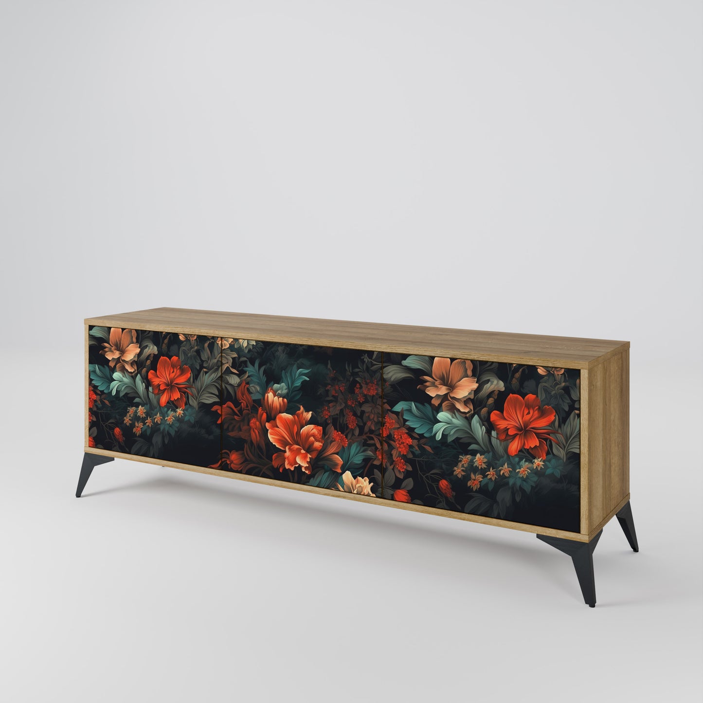 Mobile TV IMAGINARY BLOSSOM a 3 ante in effetto rovere