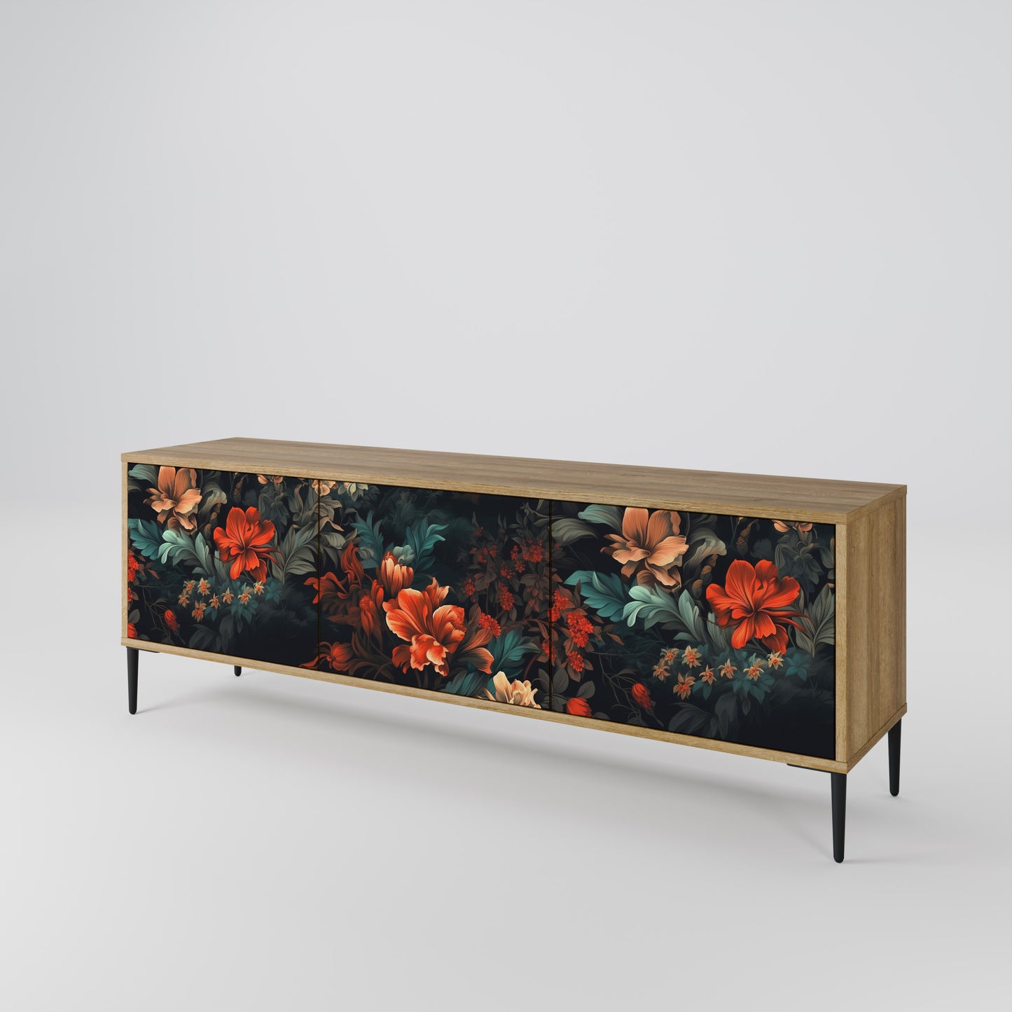 Mobile TV IMAGINARY BLOSSOM a 3 ante in effetto rovere