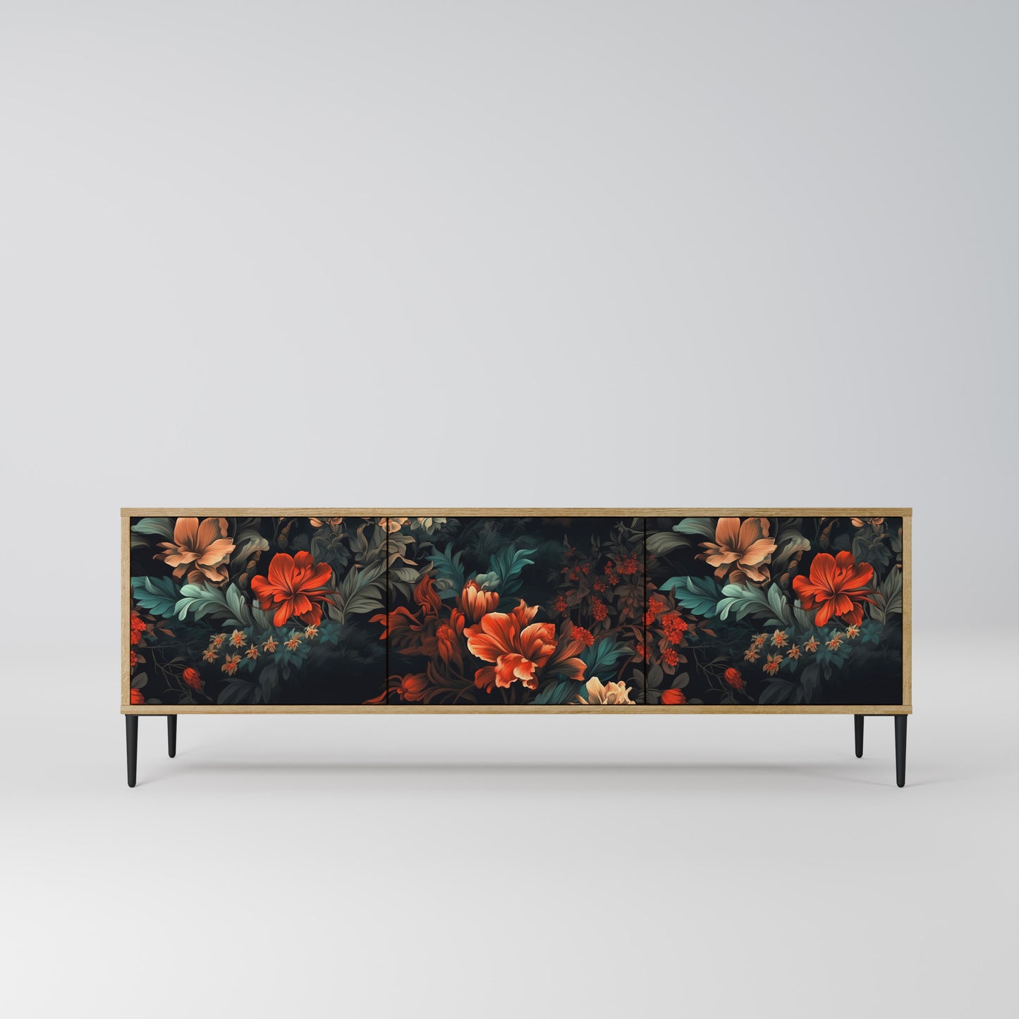 Mobile TV IMAGINARY BLOSSOM a 3 ante in effetto rovere