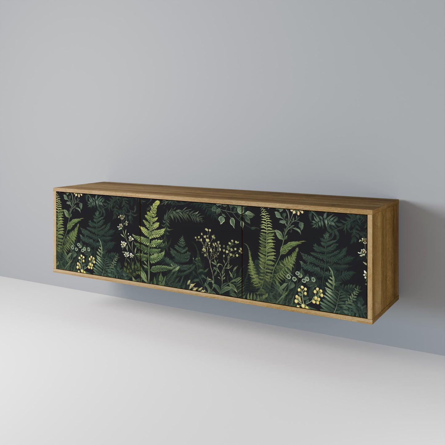 Mobile TV a 3 ante FERN FLOWERS in effetto rovere