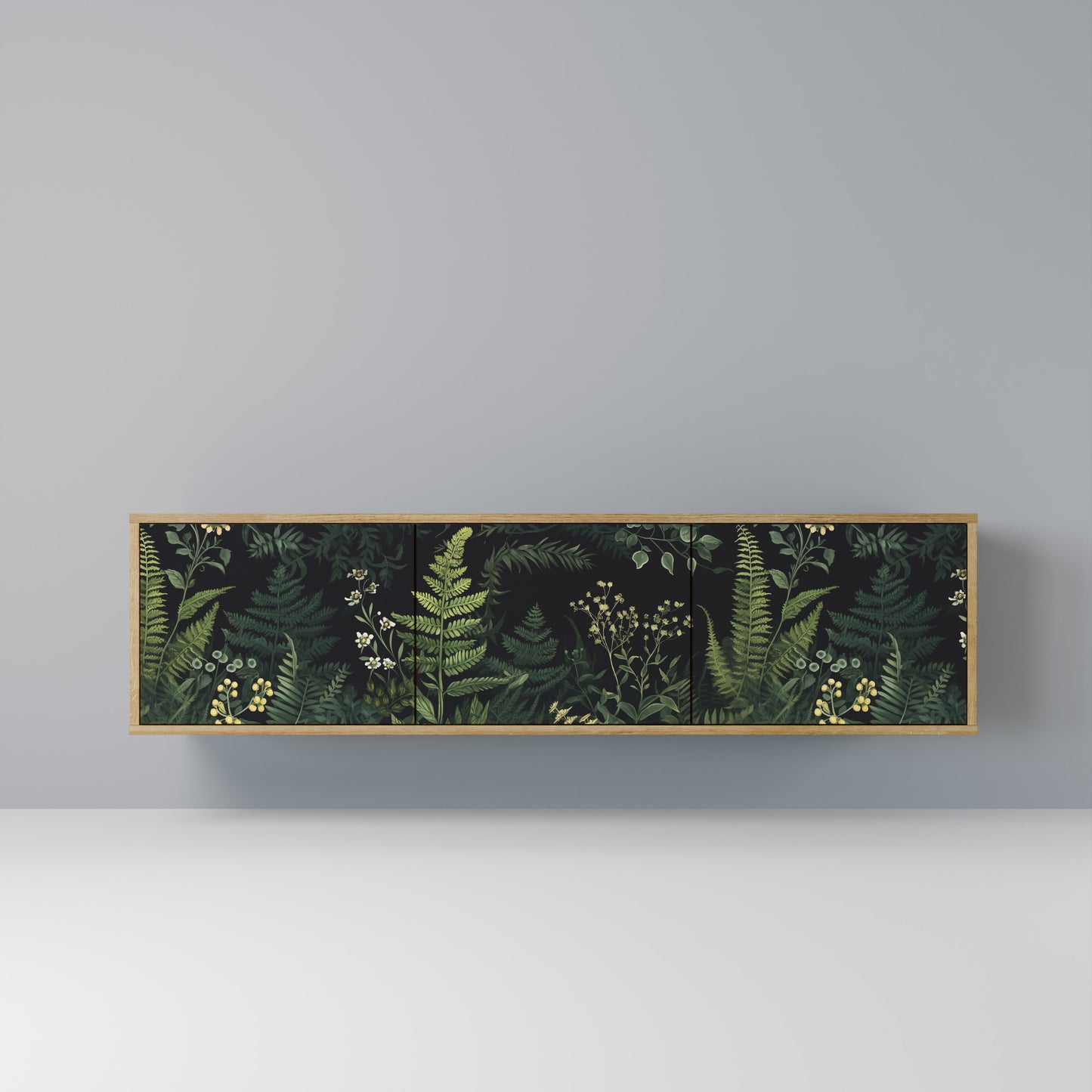 Mobile TV a 3 ante FERN FLOWERS in effetto rovere