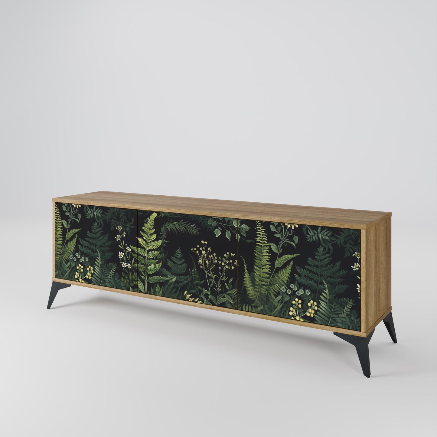 Mobile TV a 3 ante FERN FLOWERS in effetto rovere