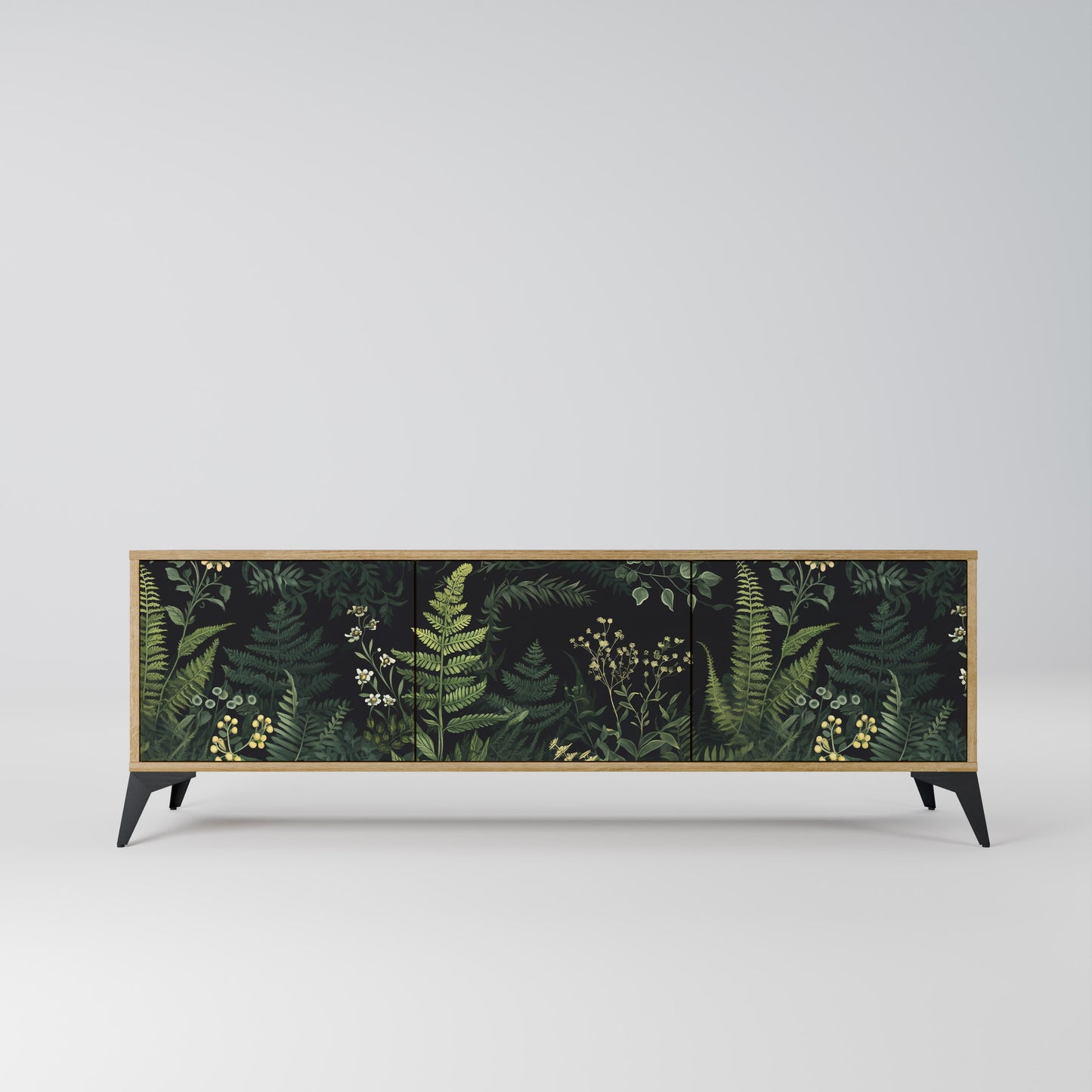 Mobile TV a 3 ante FERN FLOWERS in effetto rovere