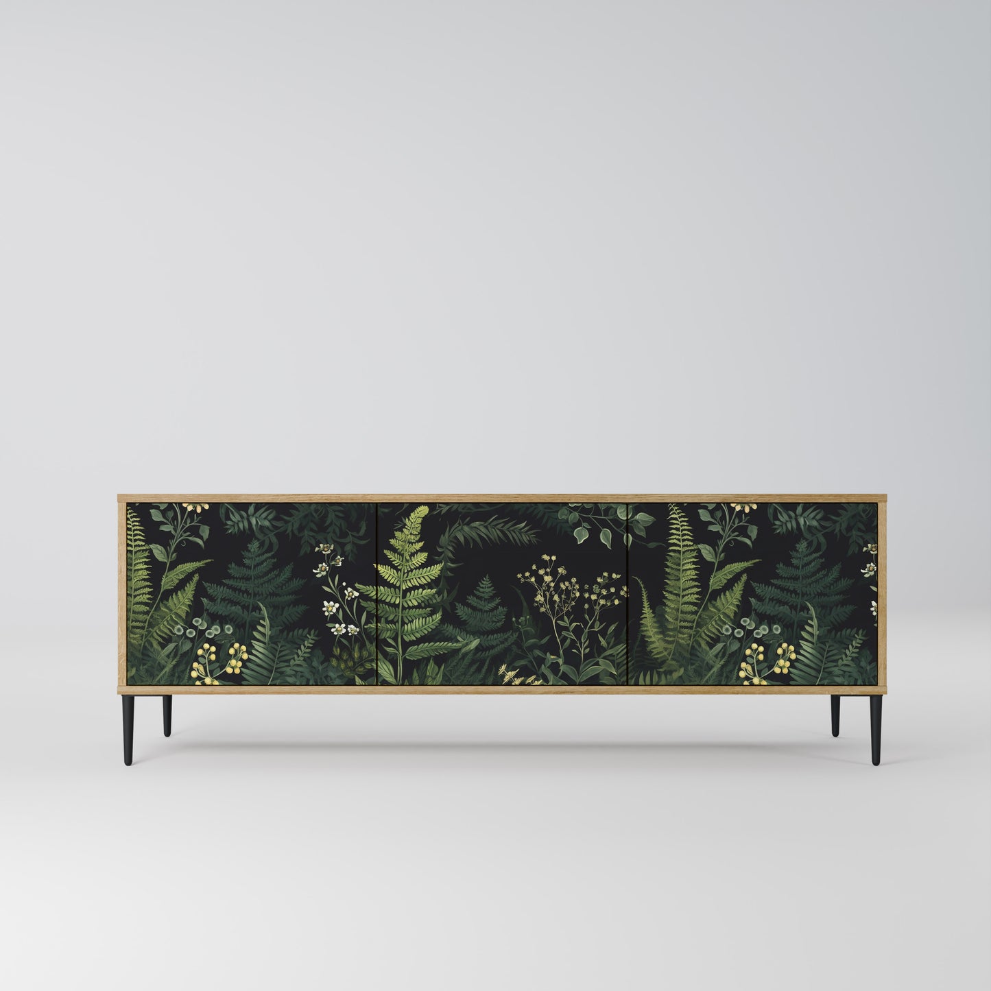 Mobile TV a 3 ante FERN FLOWERS in effetto rovere