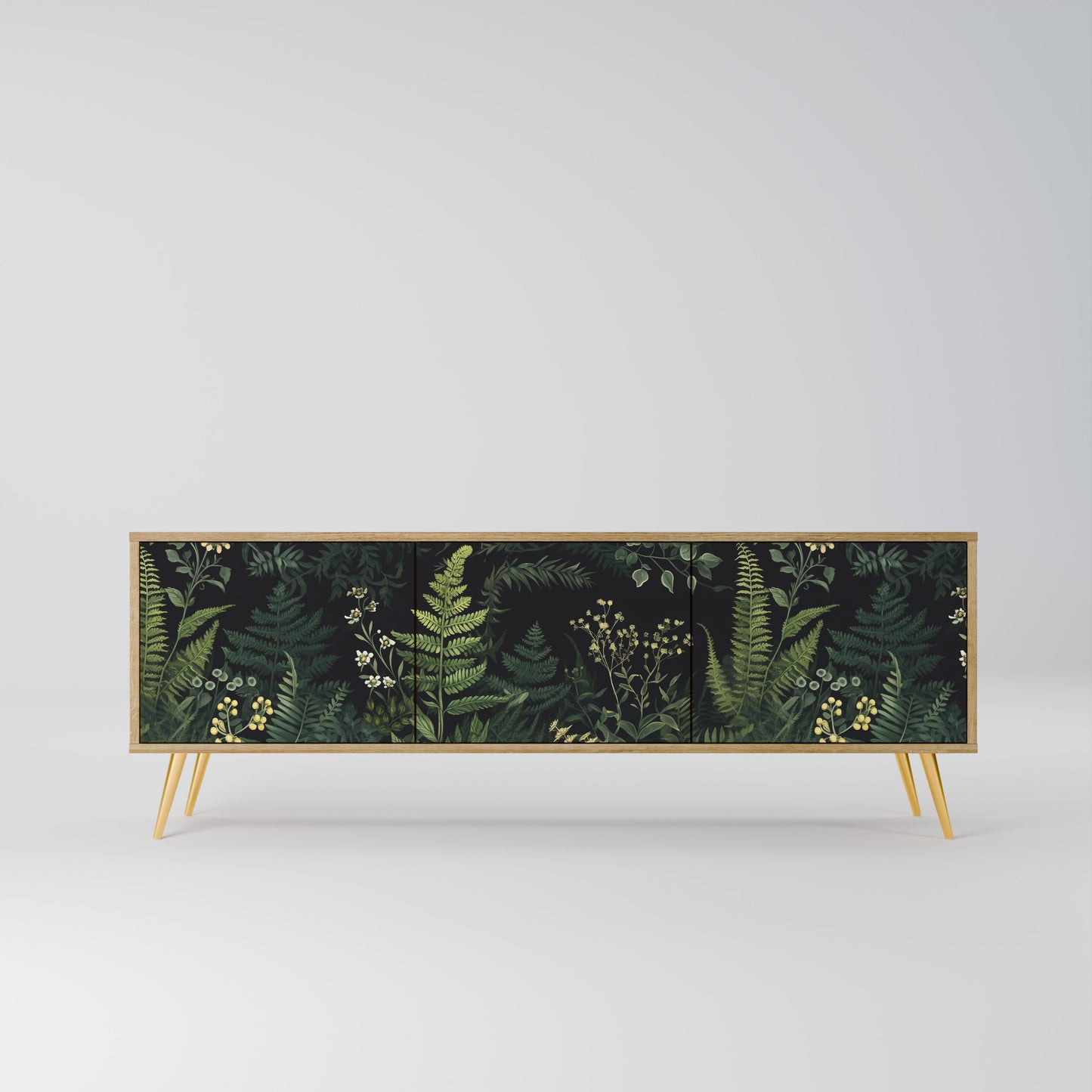 Mobile TV a 3 ante FERN FLOWERS in effetto rovere