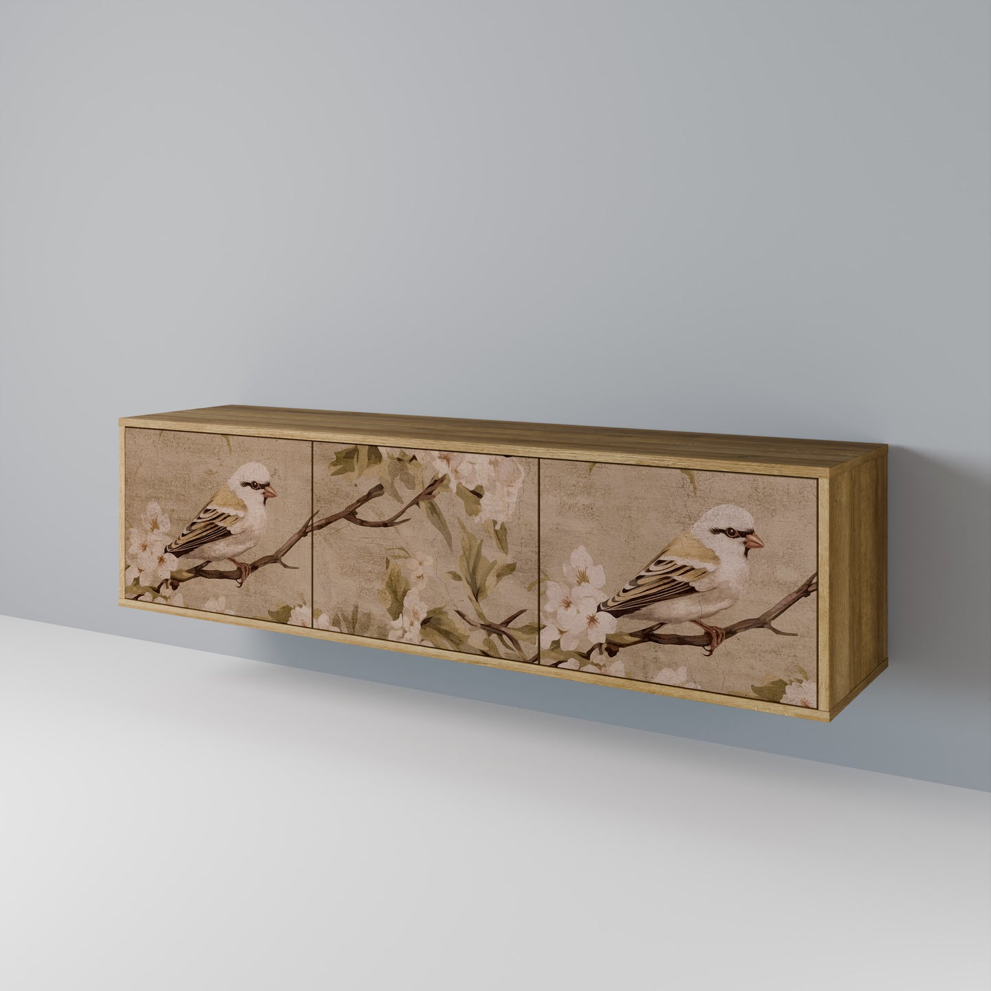 Mobile TV PETAL DISTINGUISH a 3 ante in effetto rovere