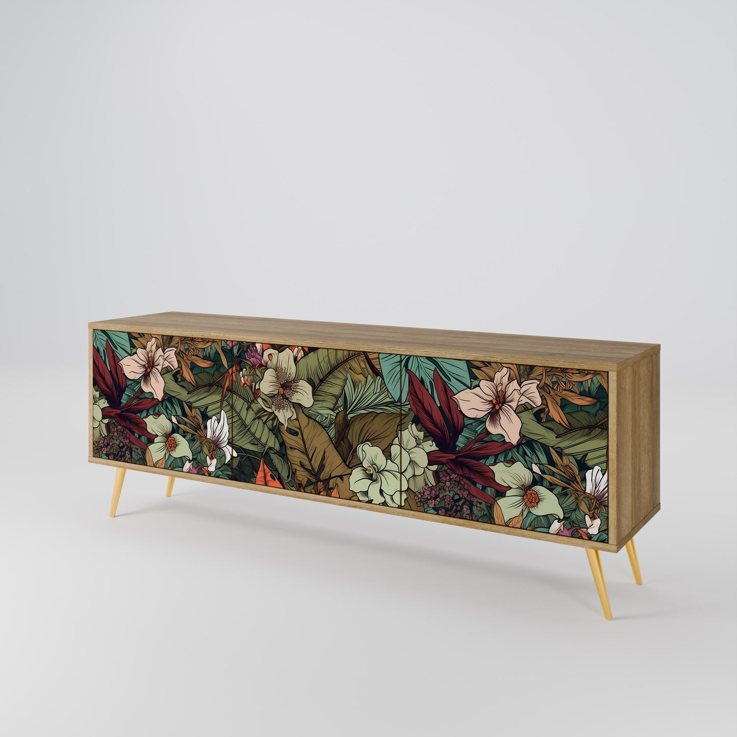 Mobile TV BOTANICAL EMERGENCE a 3 ante in effetto rovere