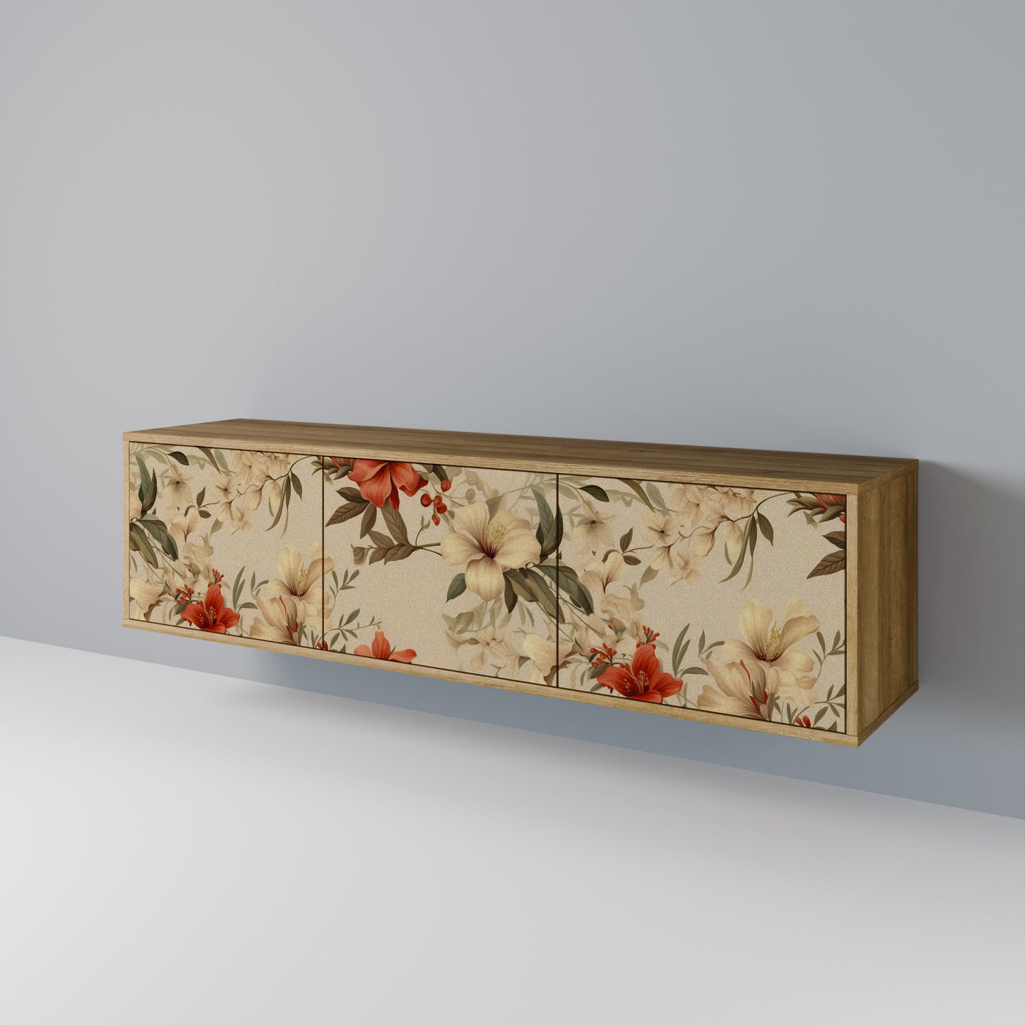 Mobile TV BLOOMING HARMONY a 3 ante in effetto rovere