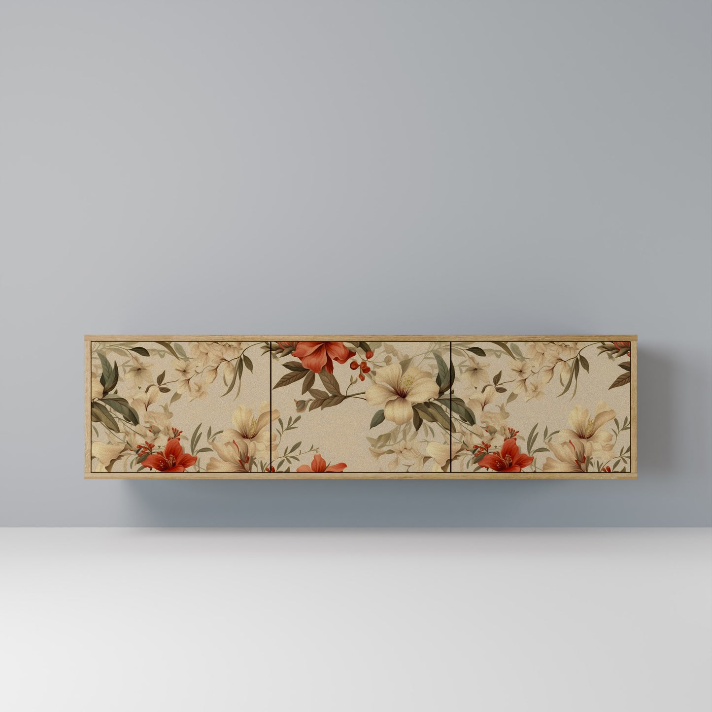 Mobile TV BLOOMING HARMONY a 3 ante in effetto rovere