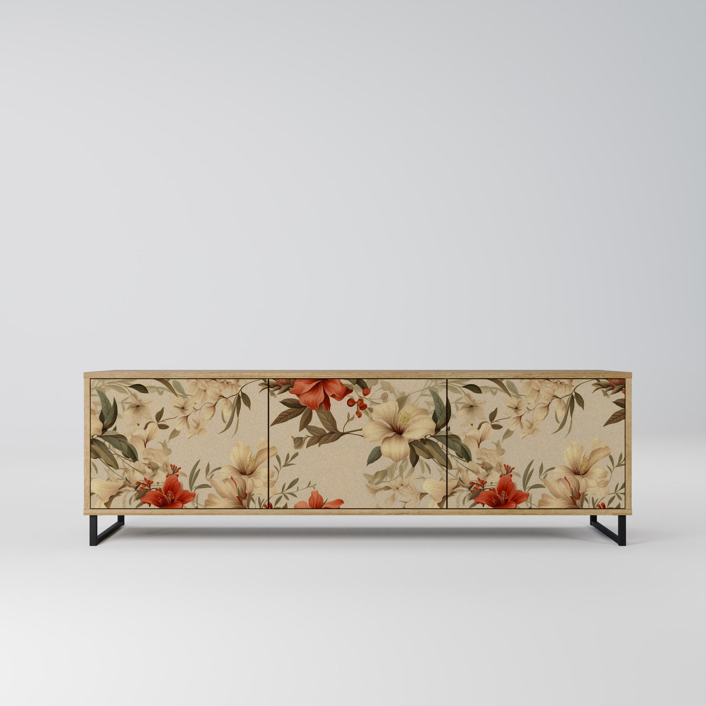 Mobile TV BLOOMING HARMONY a 3 ante in effetto rovere