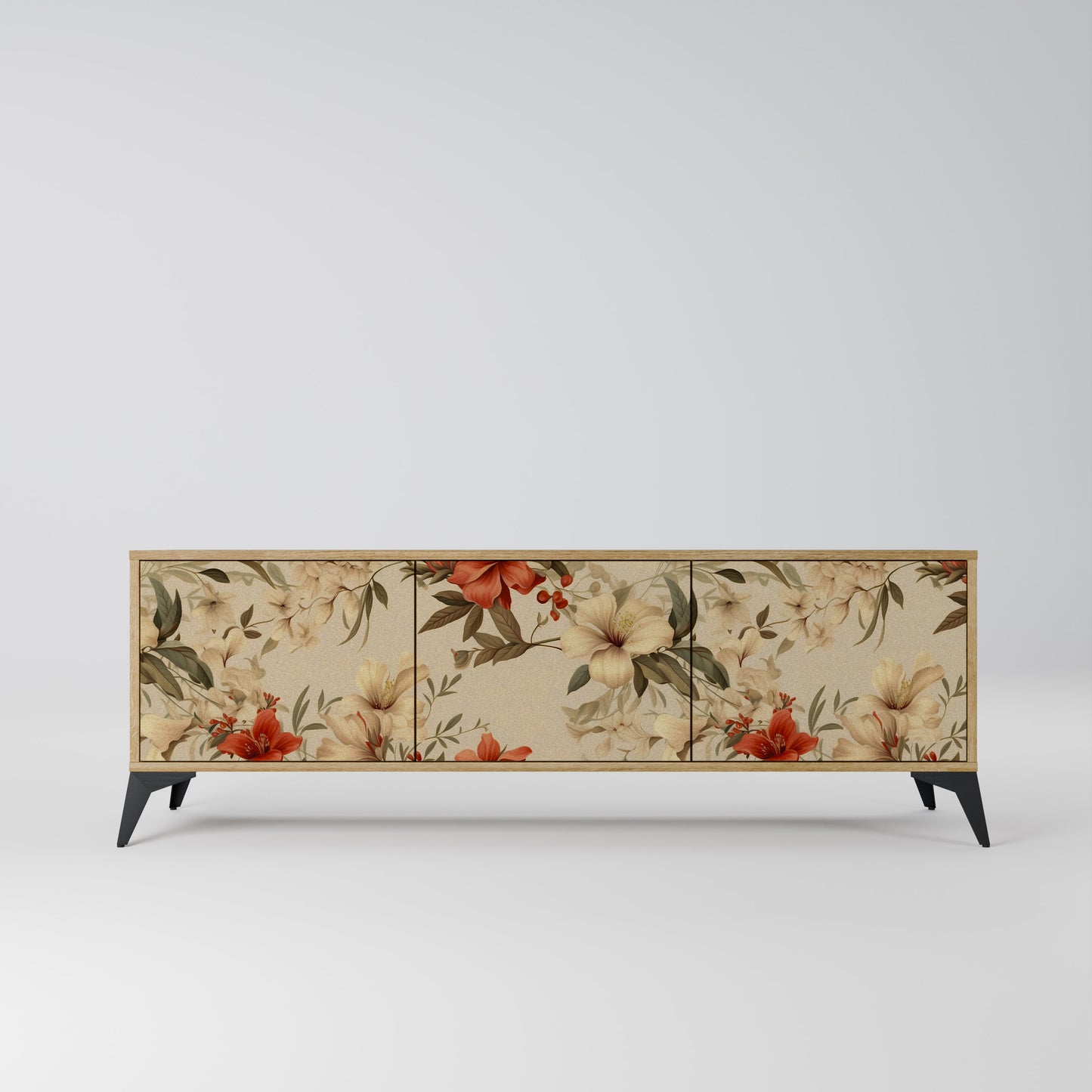 Mobile TV BLOOMING HARMONY a 3 ante in effetto rovere