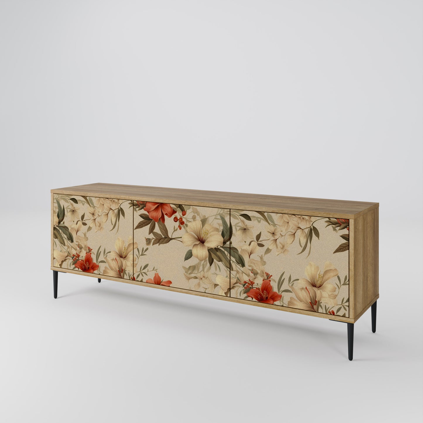 Mobile TV BLOOMING HARMONY a 3 ante in effetto rovere