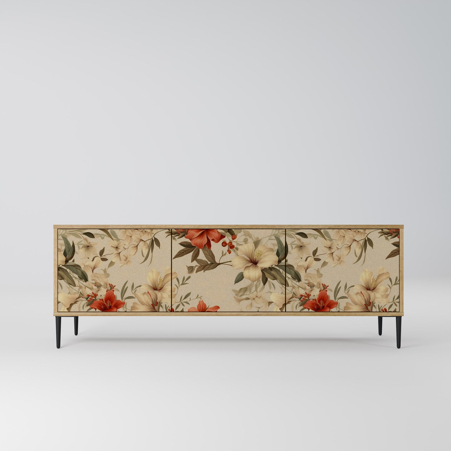 Mobile TV BLOOMING HARMONY a 3 ante in effetto rovere