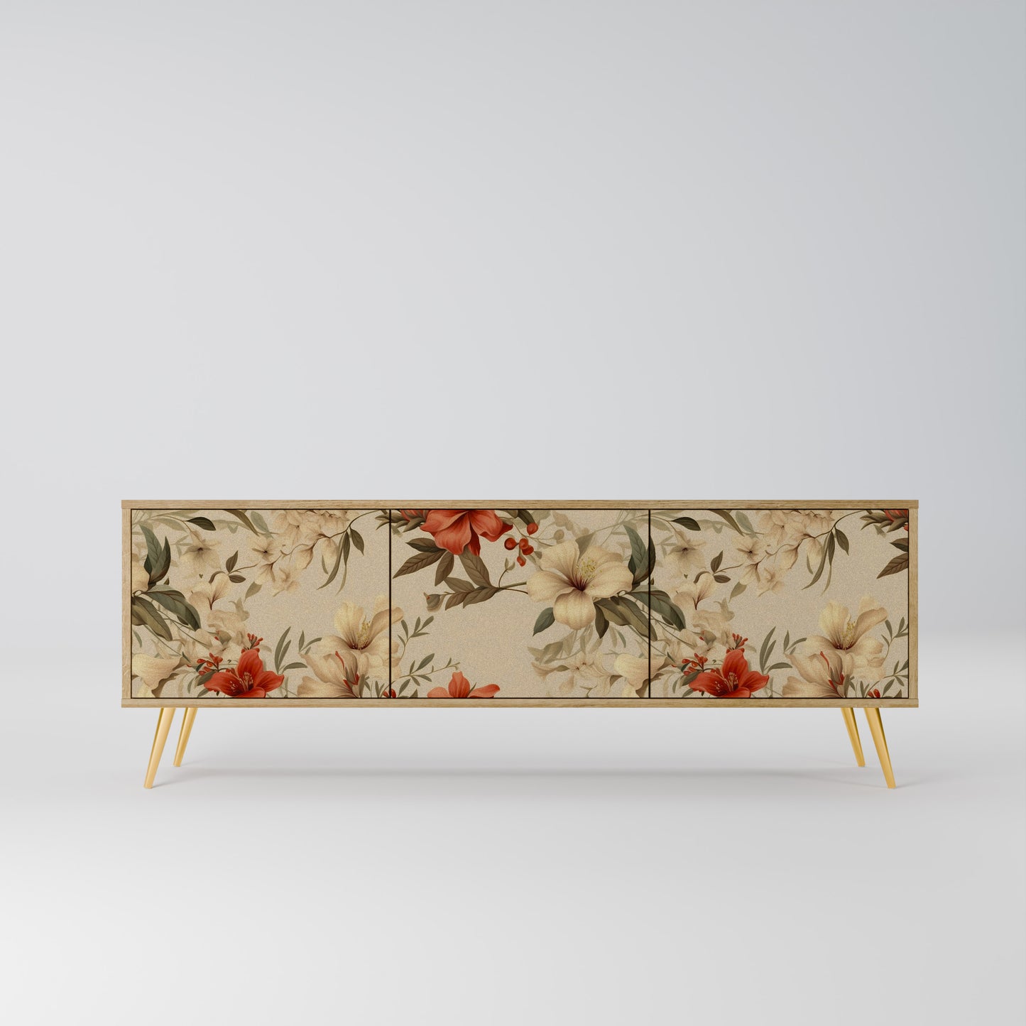 Mobile TV BLOOMING HARMONY a 3 ante in effetto rovere
