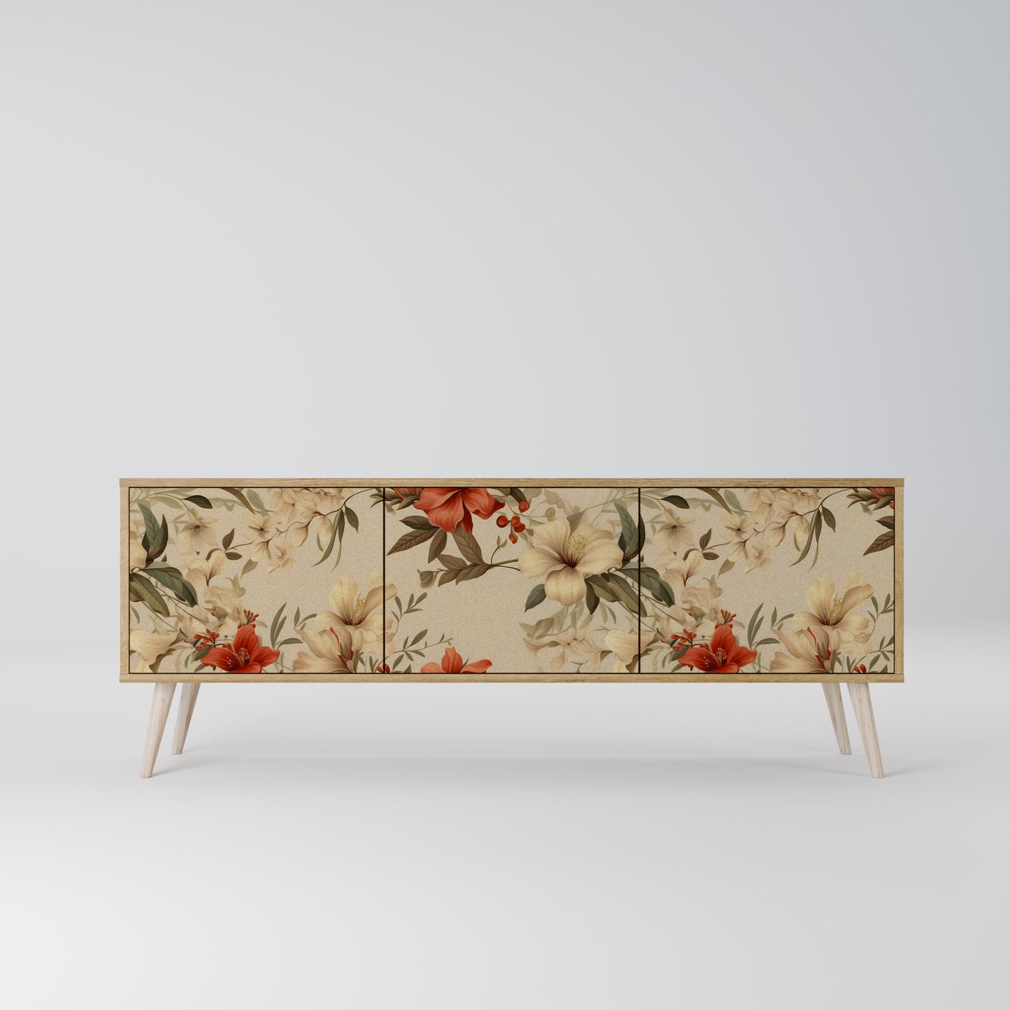 Mobile TV BLOOMING HARMONY a 3 ante in effetto rovere