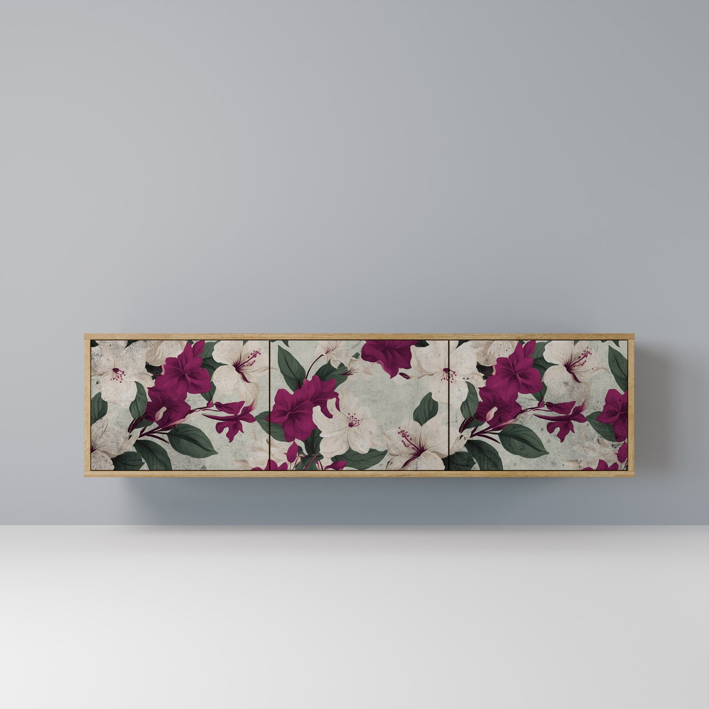 Mobile TV FLOWERET DREAM a 3 ante in effetto rovere