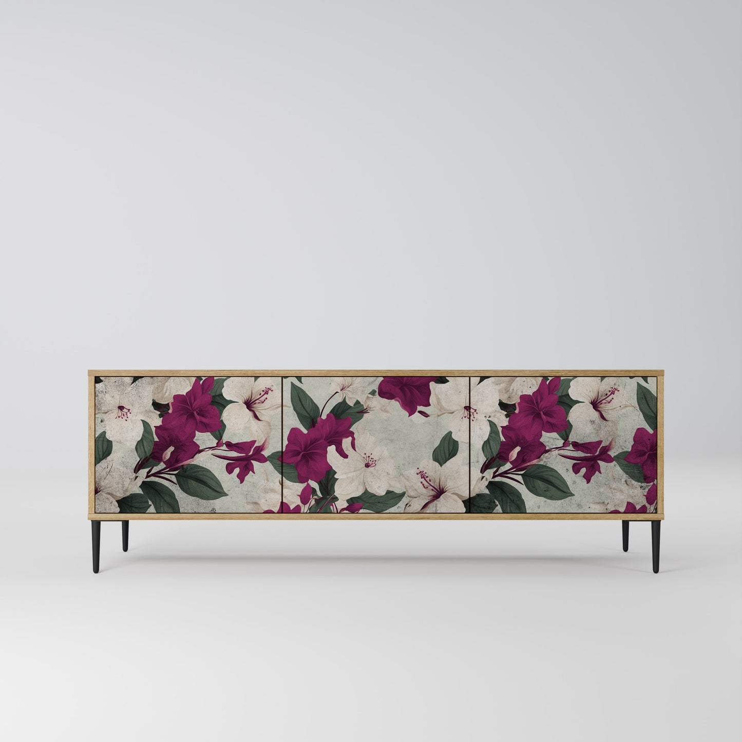 Mobile TV FLOWERET DREAM a 3 ante in effetto rovere
