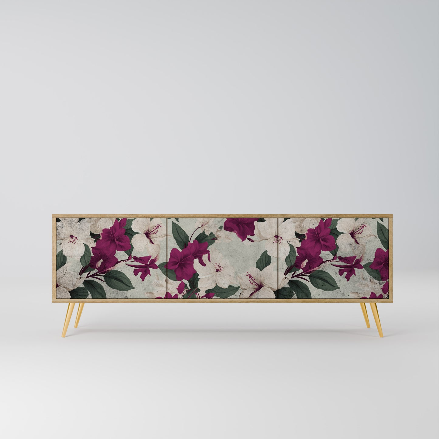 Mobile TV FLOWERET DREAM a 3 ante in effetto rovere