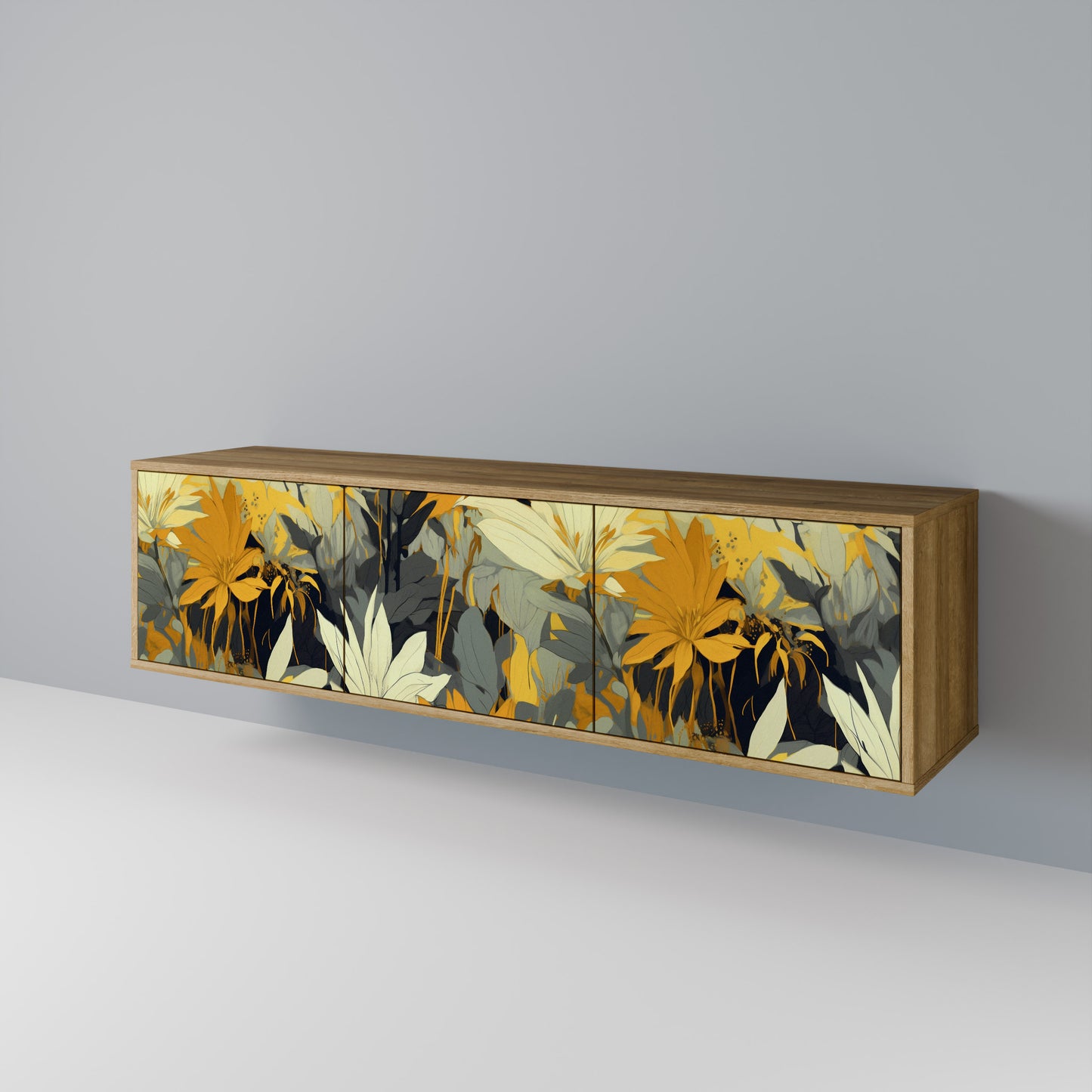 Mobile TV a 3 ante SUNKISSED LILY in effetto rovere
