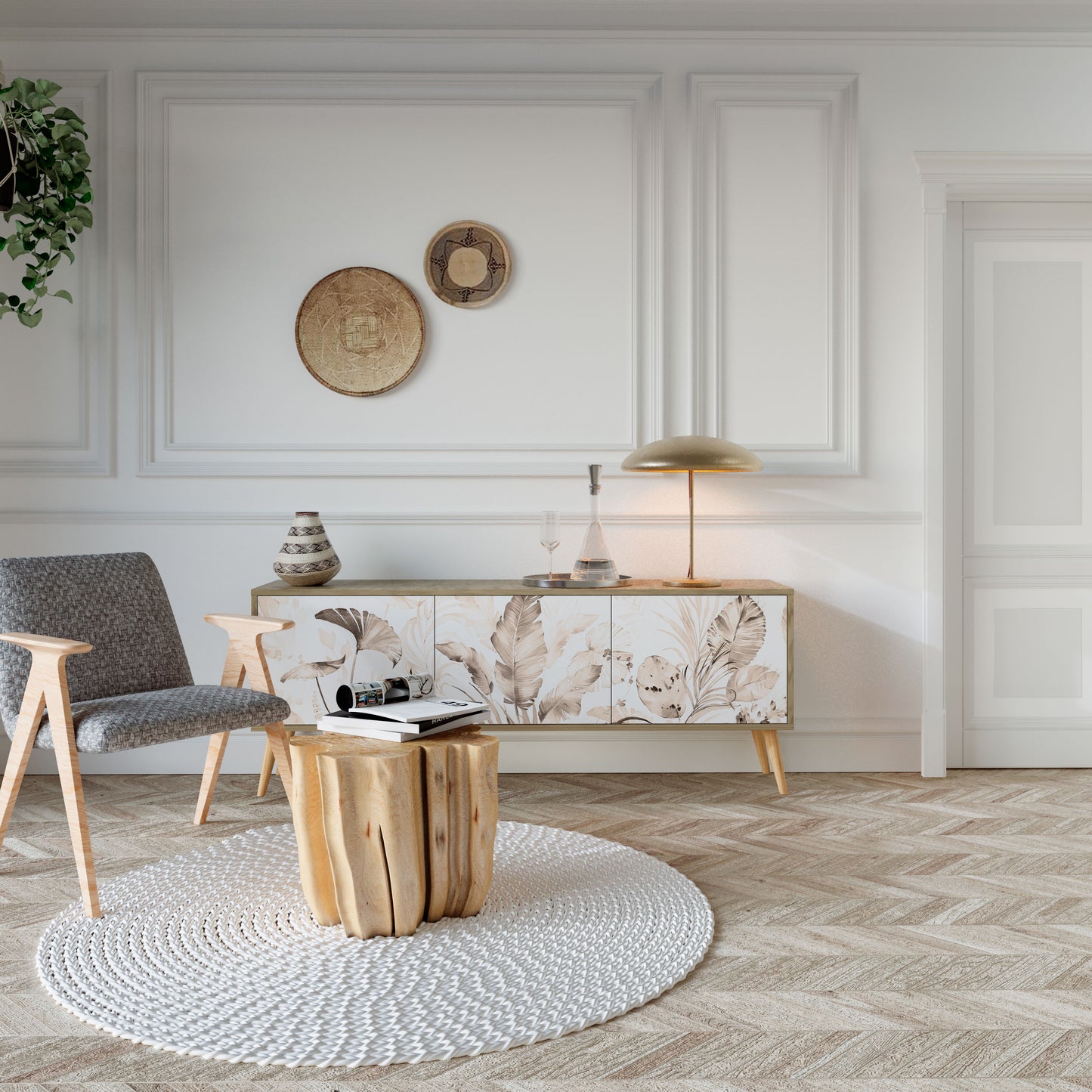 Mobile TV WILD TENDERNESS a 3 ante in effetto rovere